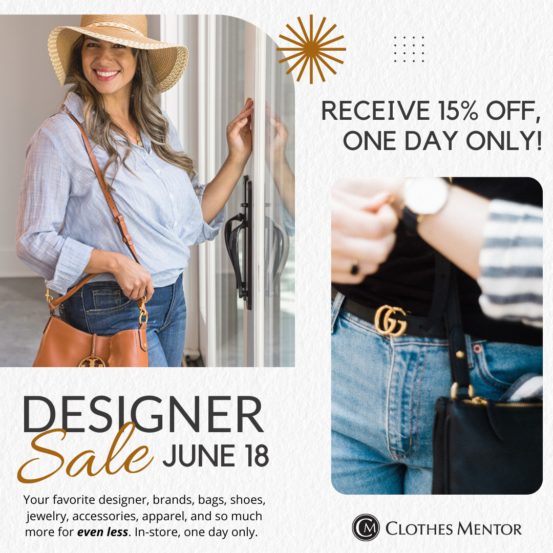 June 18 - 15% Off Designer Sale *IN-STORE Only