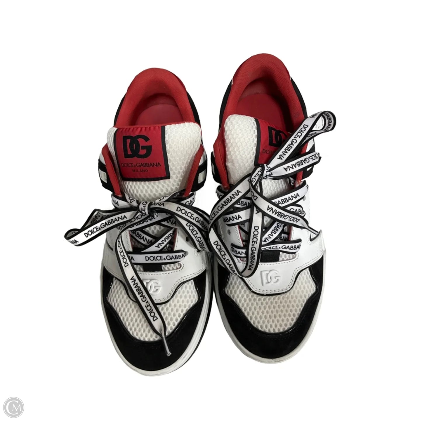 Shoes Luxury Designer By Dolce And Gabbana In Black & Red, Size: 10