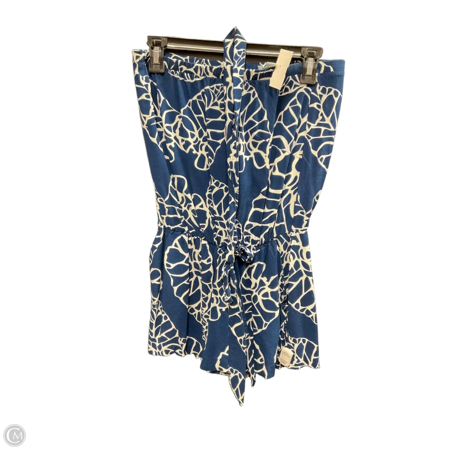 Romper By Escapada Living In Blue & White, Size: M