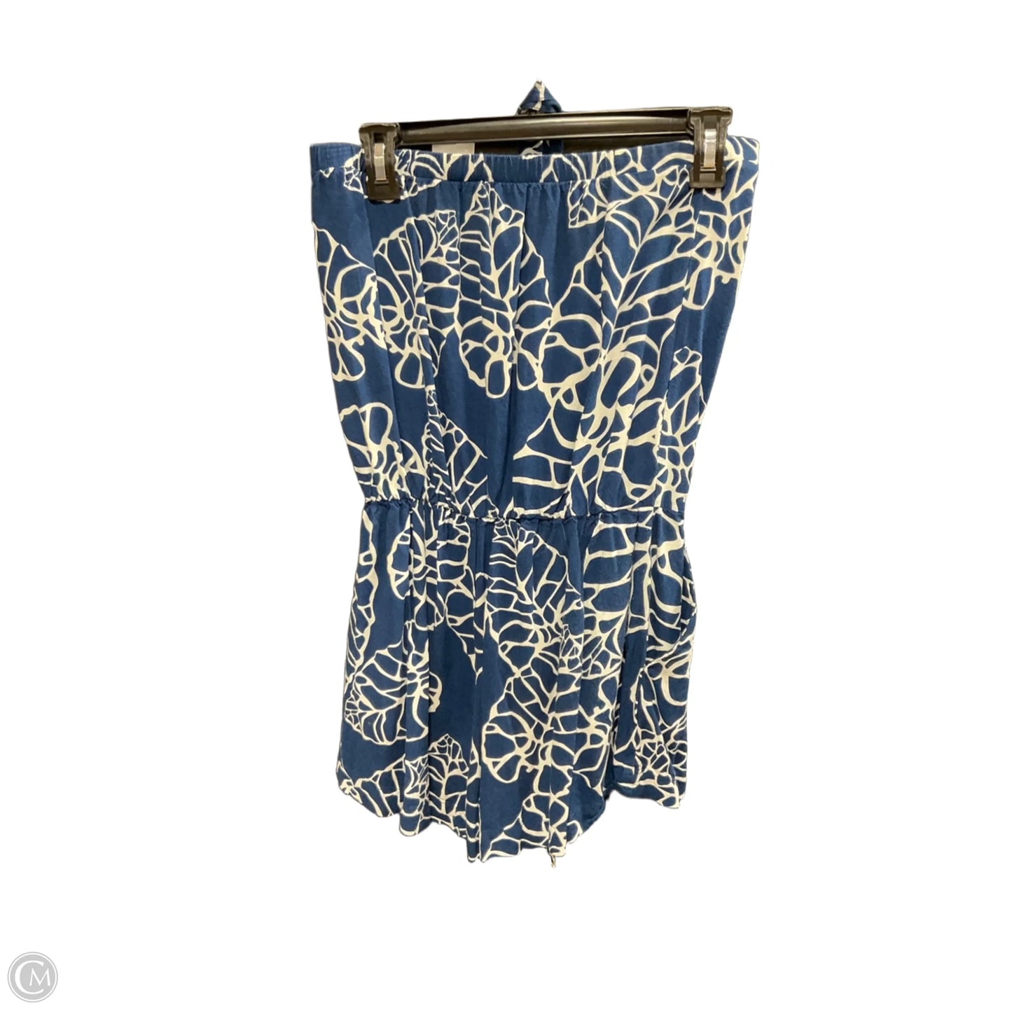 Romper By Escapada Living In Blue & White, Size: M