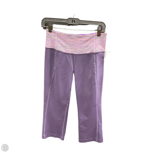 Athletic Capris By Lululemon In Purple, Size: S