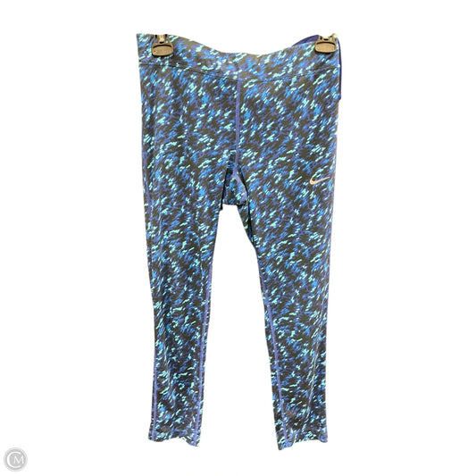 Athletic Leggings By Nike Apparel In Blue, Size: S