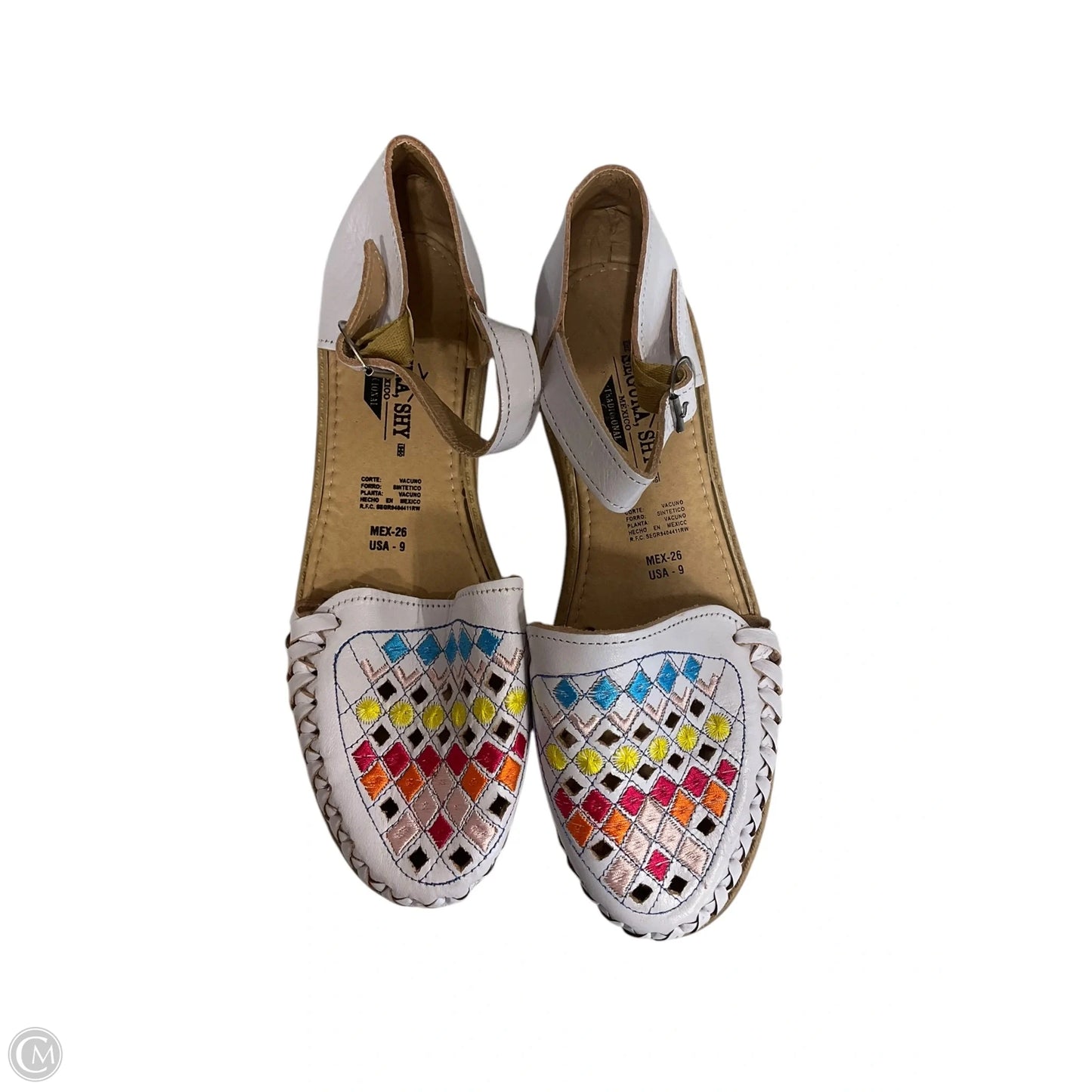 Shoes Flats By Clothes Mentor In Multi-colored, Size: 9