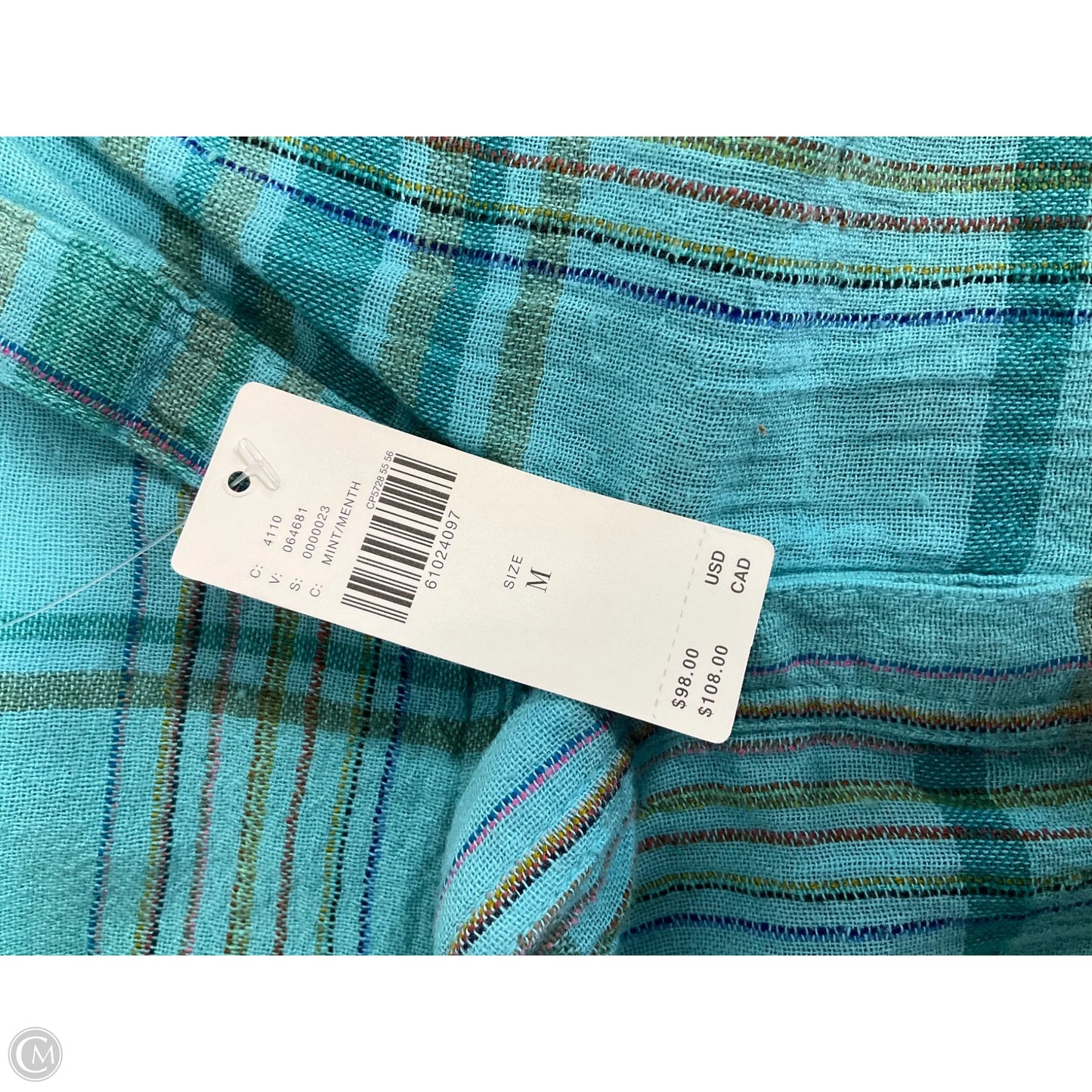 Top Long Sleeve Basic By Pilcro In Green, Size: M