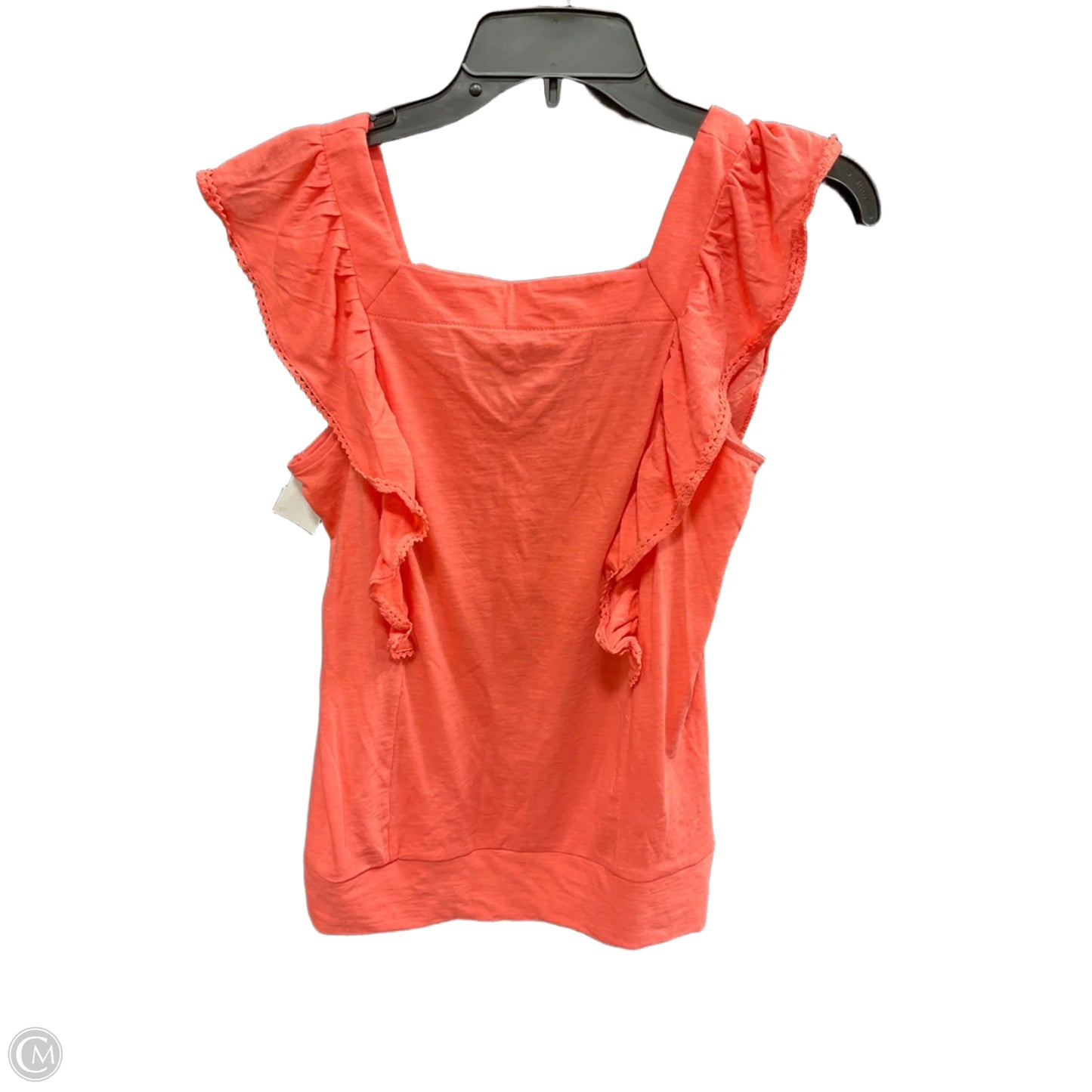 Top Sleeveless By Loft In Orange, Size: M
