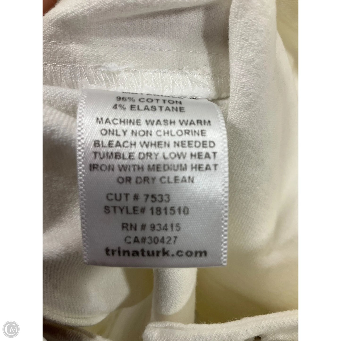 Pants Dress By Trina By Trina Turk In Cream, Size: 14