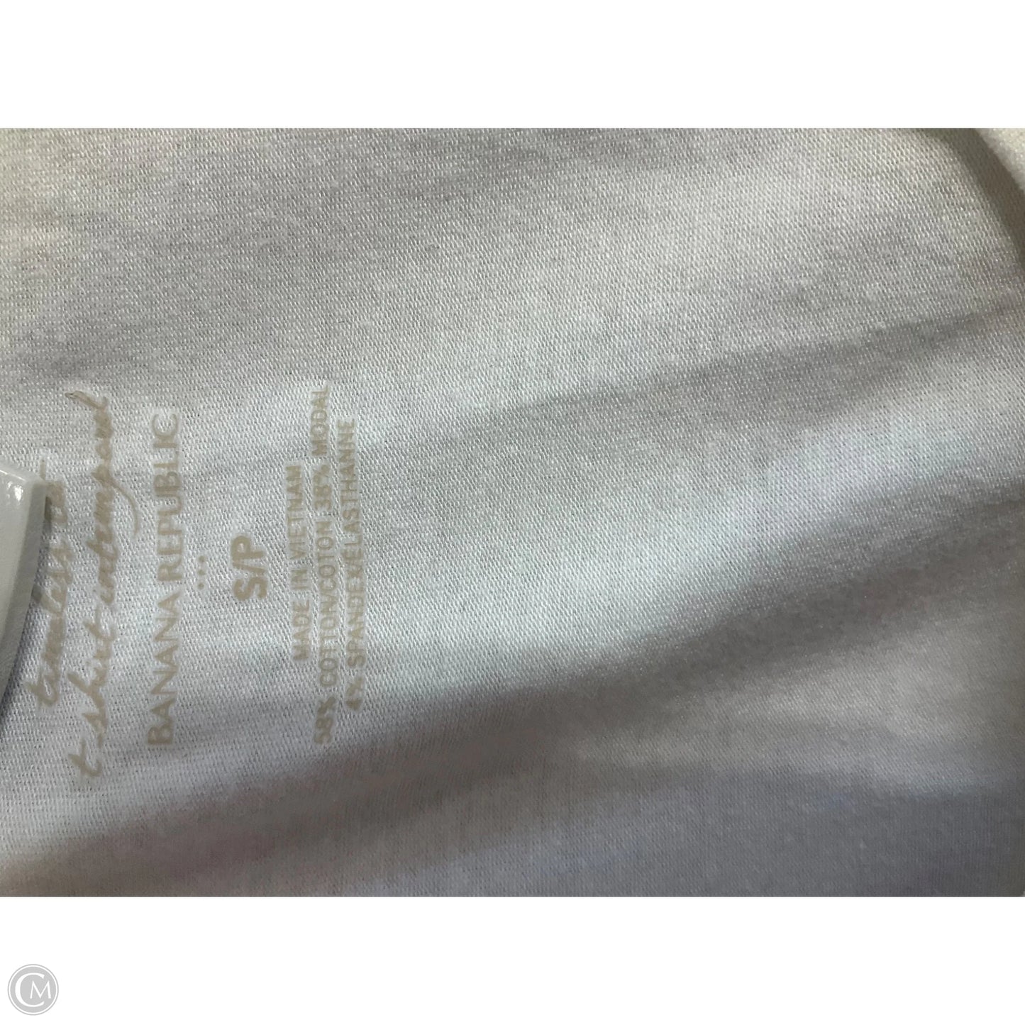 Top Short Sleeve Basic By Banana Republic In White, Size: Sp