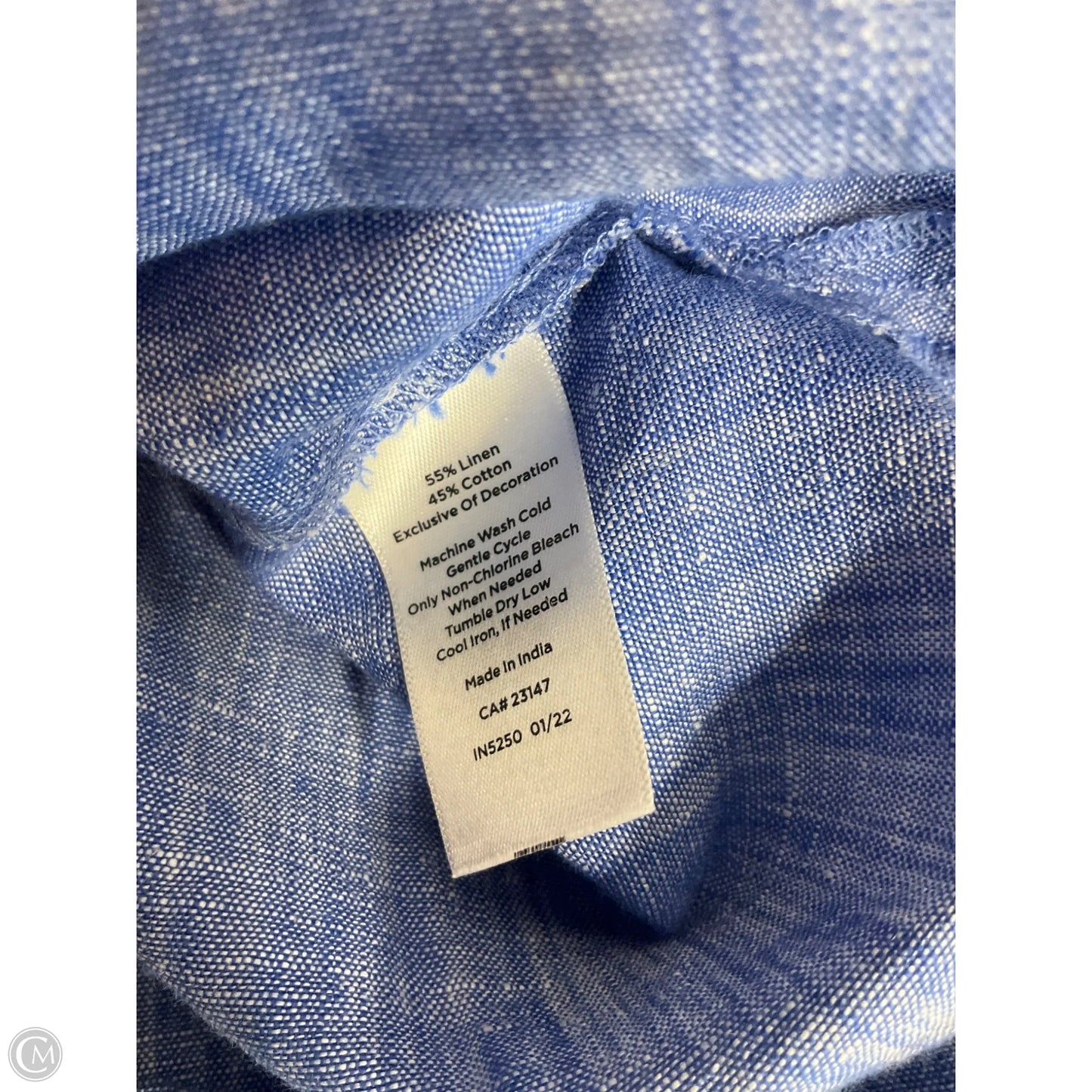 Top Short Sleeve Basic By Talbots In Blue, Size: 2x