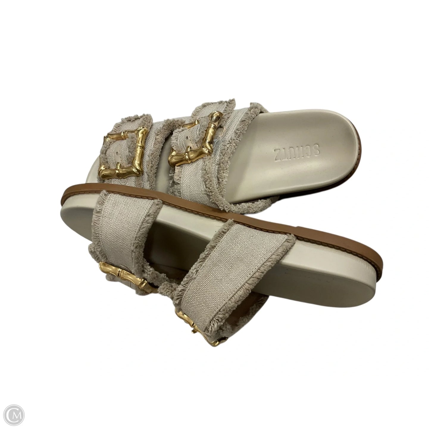 Sandals Flats By Clothes Mentor In Tan, Size: 10