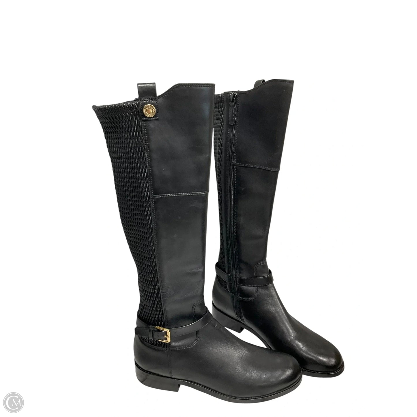 Boots Knee Heels By Cole-haan In Black, Size: 8