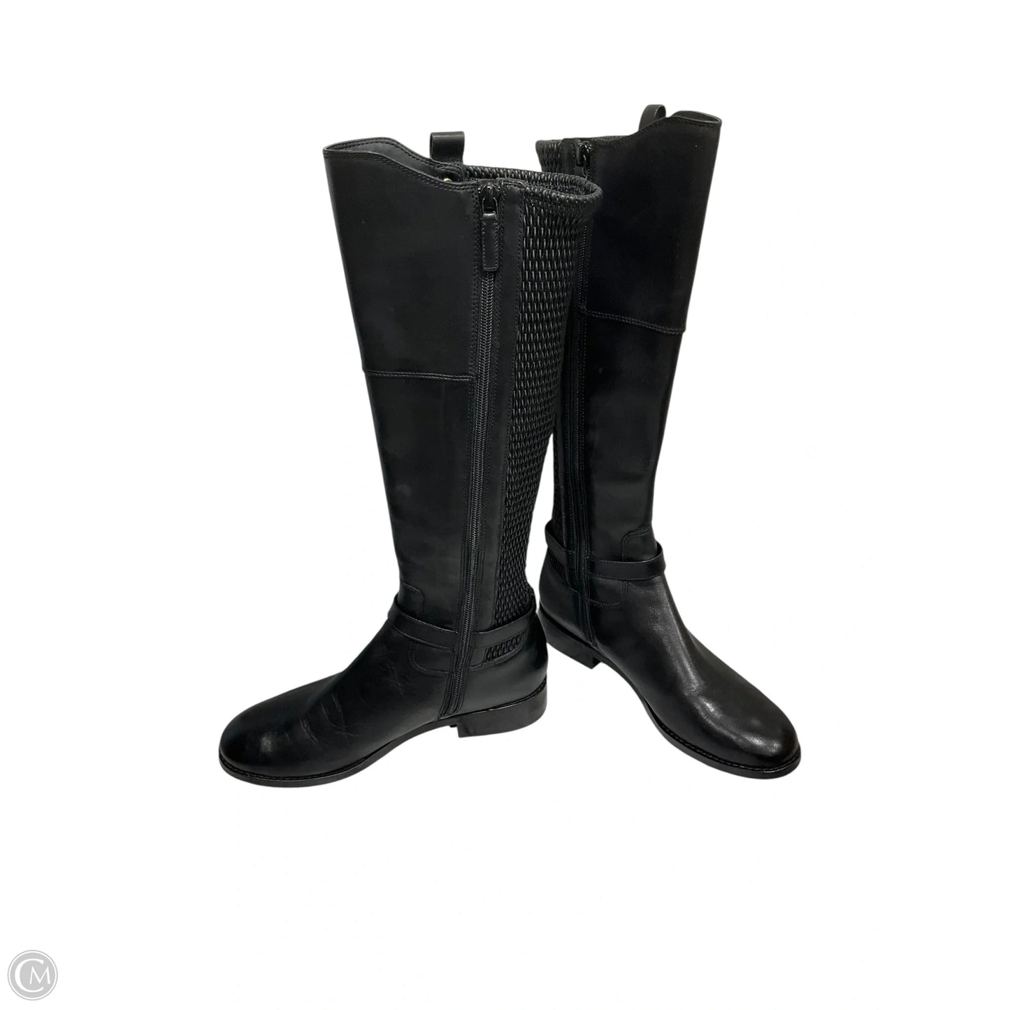 Boots Knee Heels By Cole-haan In Black, Size: 8