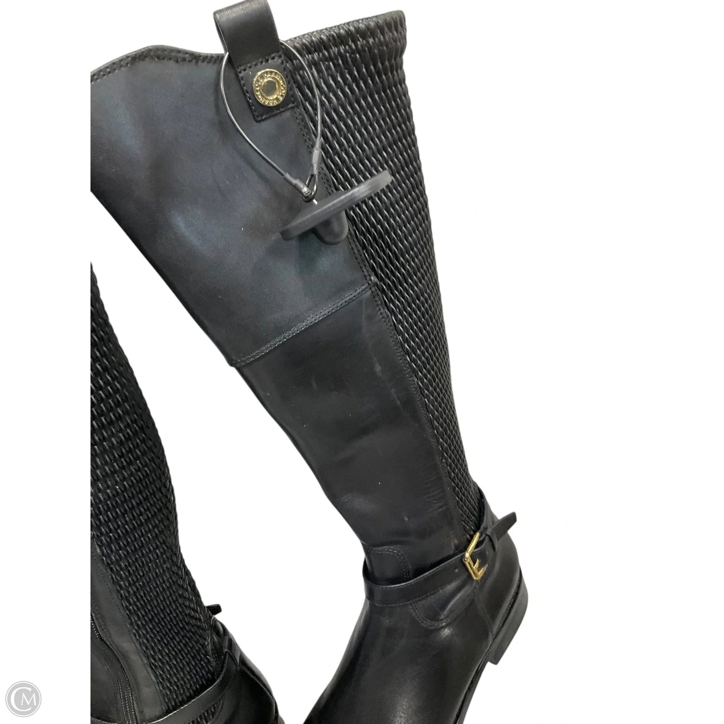 Boots Knee Heels By Cole-haan In Black, Size: 8
