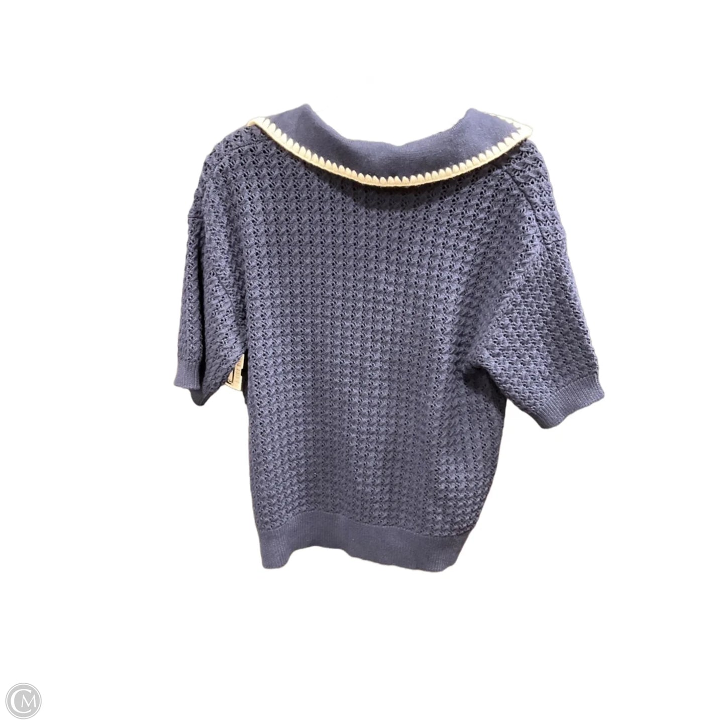 Top Short Sleeve By Elie Tahari In Navy, Size: M