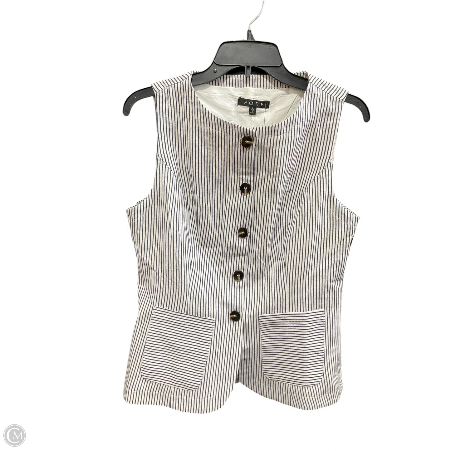 Vest Other By Fore In Striped Pattern, Size: L