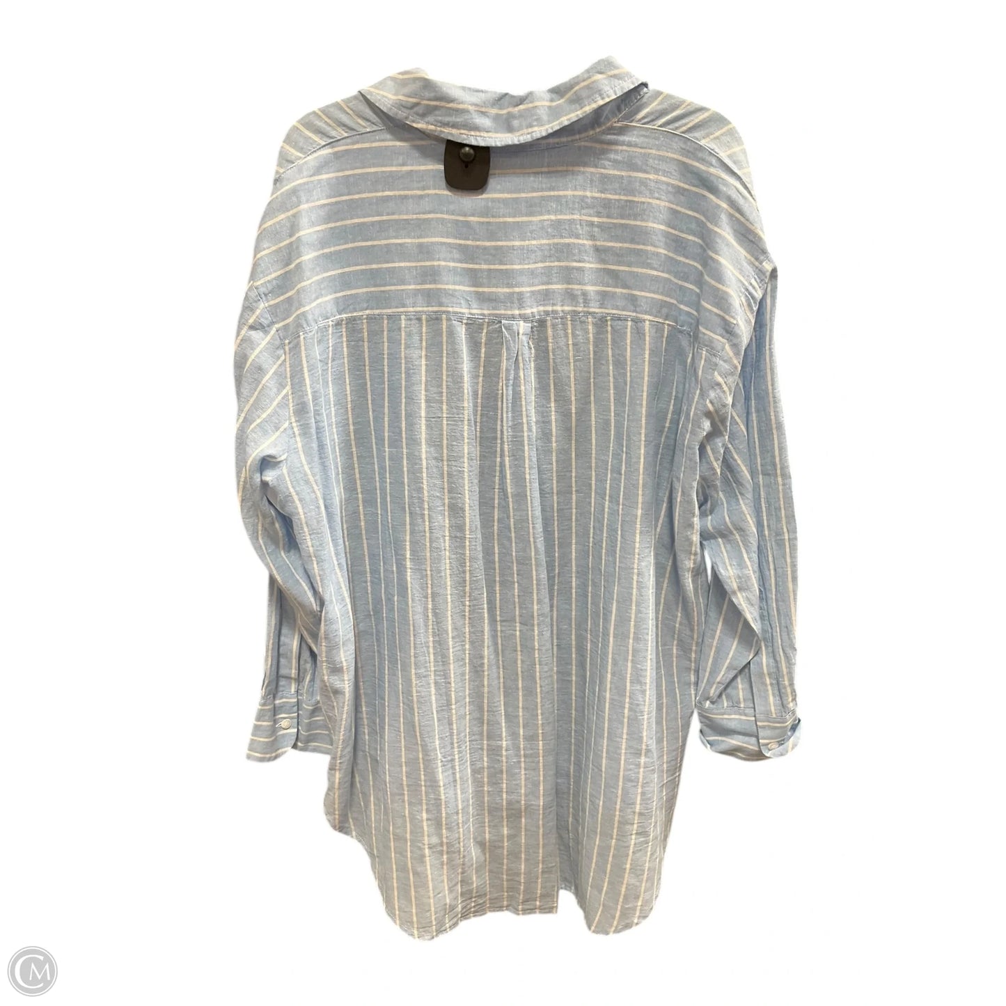 Blouse Long Sleeve By Lane Bryant In Striped Pattern, Size: 14