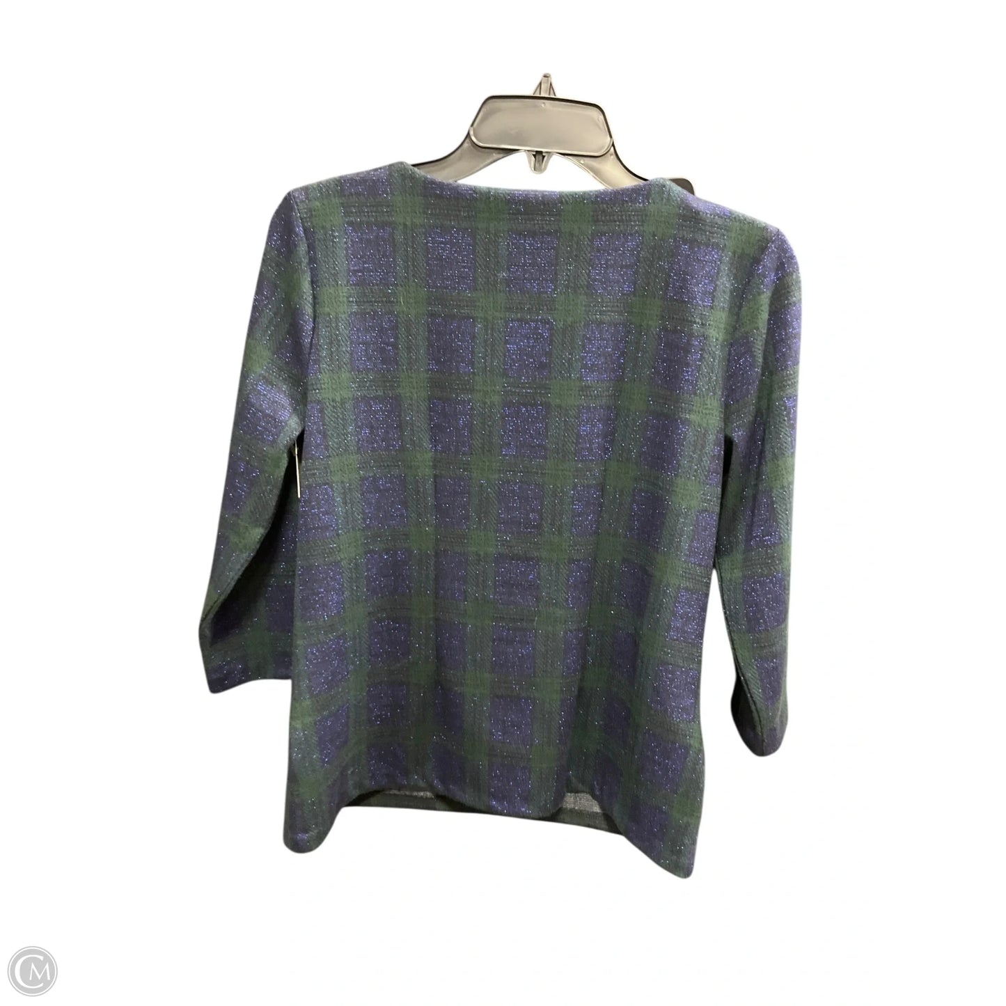 Top Long Sleeve Basic By Talbots In Blue & Green, Size: Sp
