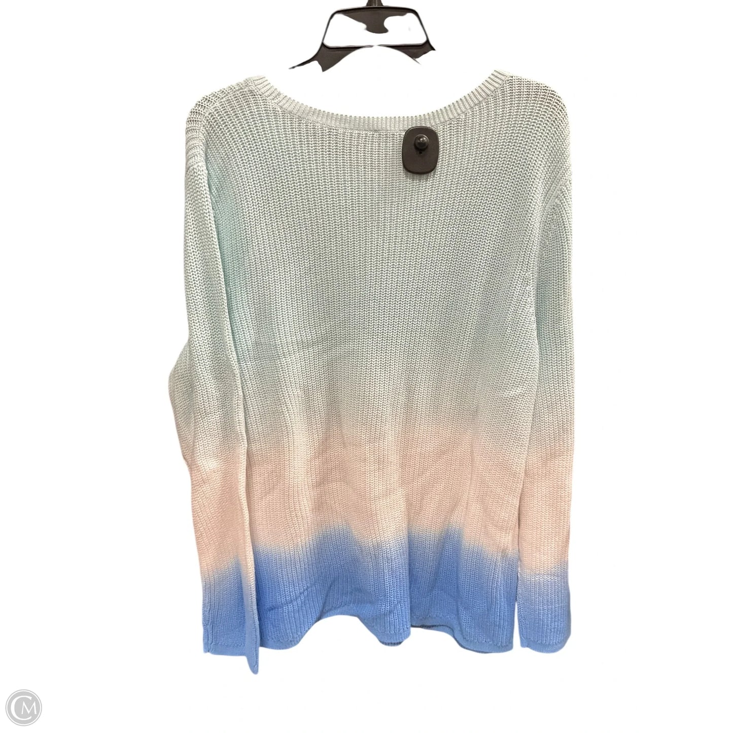 Sweater By Talbots In Aqua, Size: 2x
