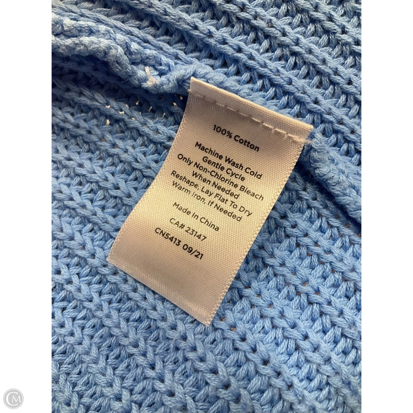 Sweater By Talbots In Aqua, Size: 2x