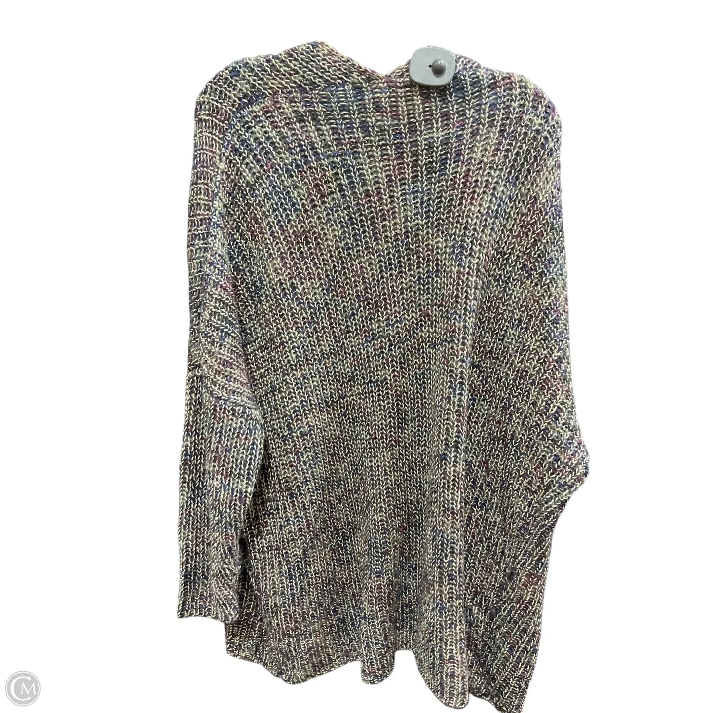 Sweater Cardigan By Lane Bryant In Purple & Silver, Size: 18