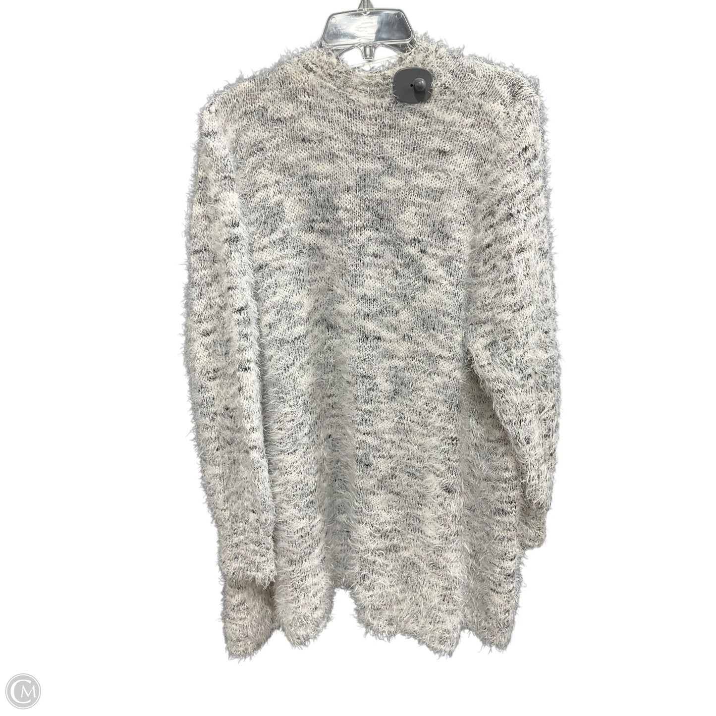 Sweater Cardigan By Lane Bryant In Grey, Size: 18