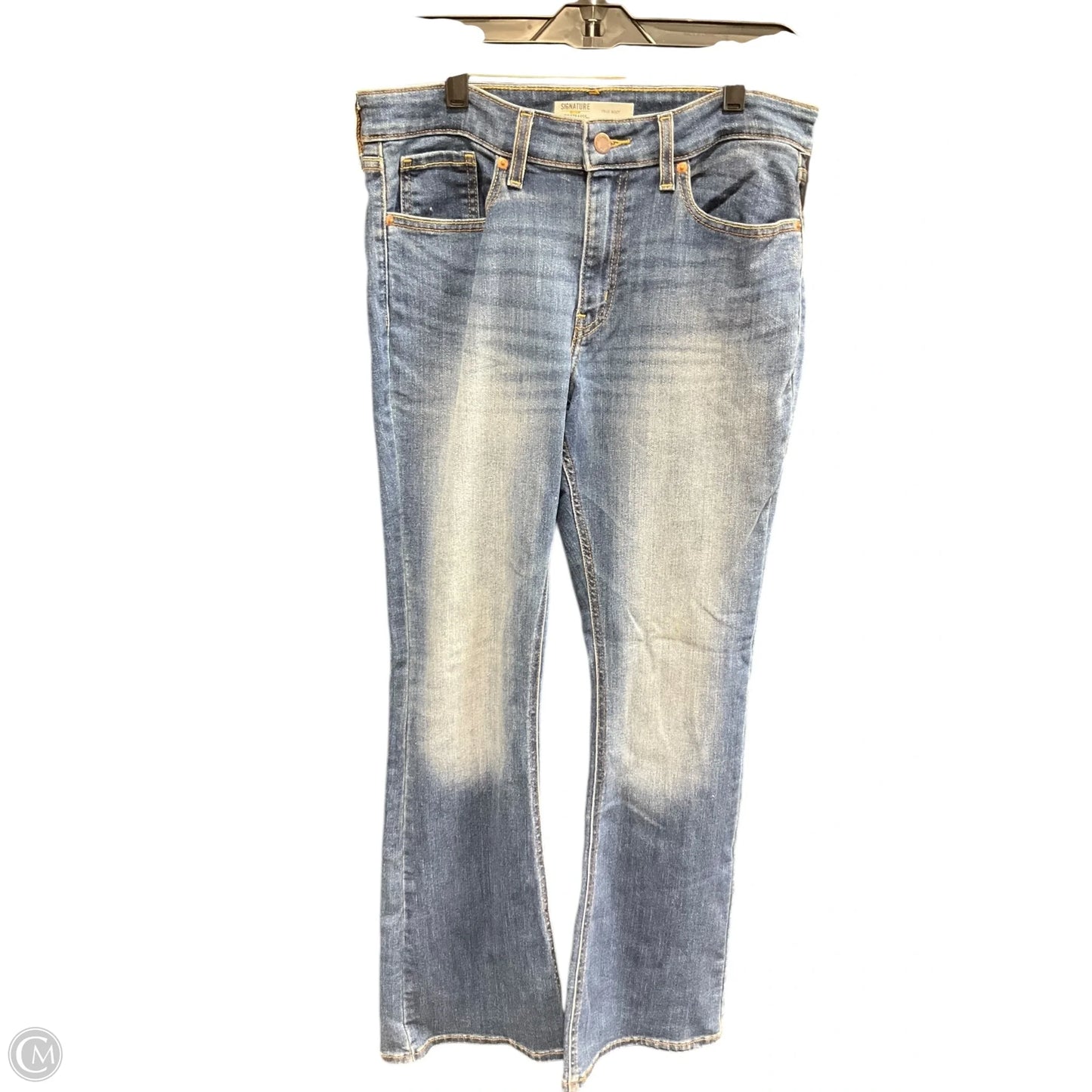 Jeans Wide Leg By Levis In Blue Denim, Size: 10