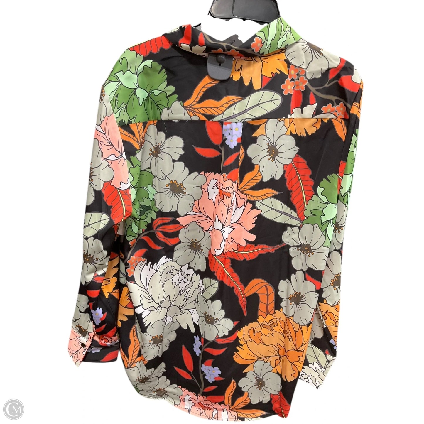 Blouse Long Sleeve By Rachel Zoe In Floral Print, Size: L