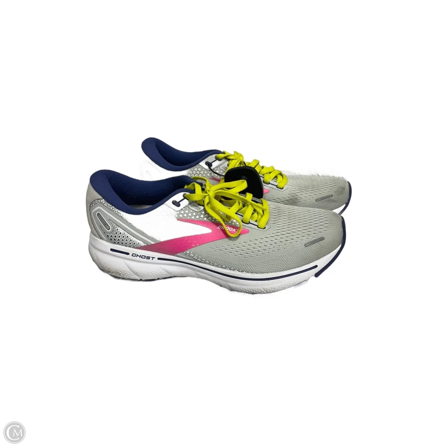 Shoes Athletic By Brooks In Grey & Pink, Size: 8.5