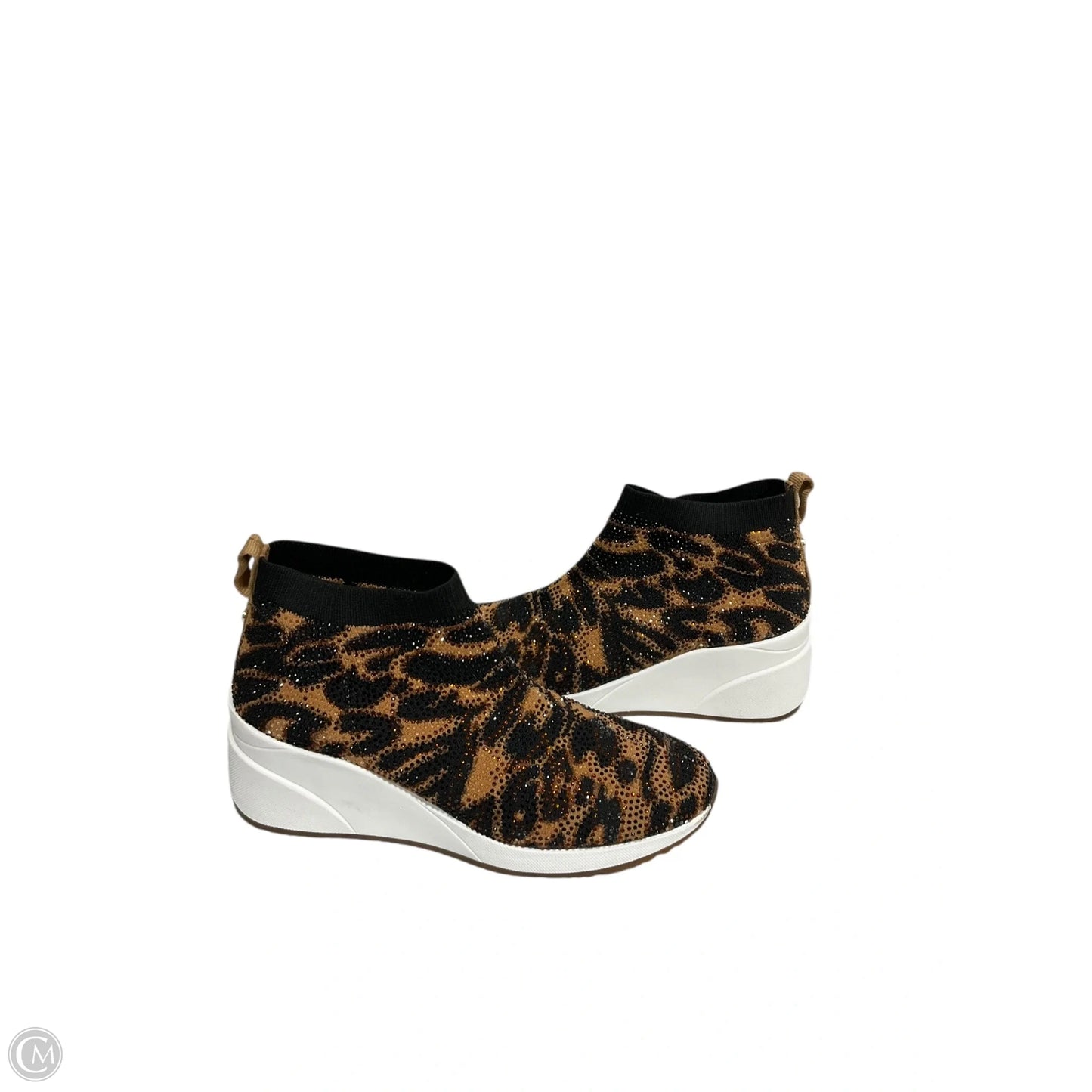 Shoes Heels Wedge By Alex Marie In Animal Print, Size: 8.5