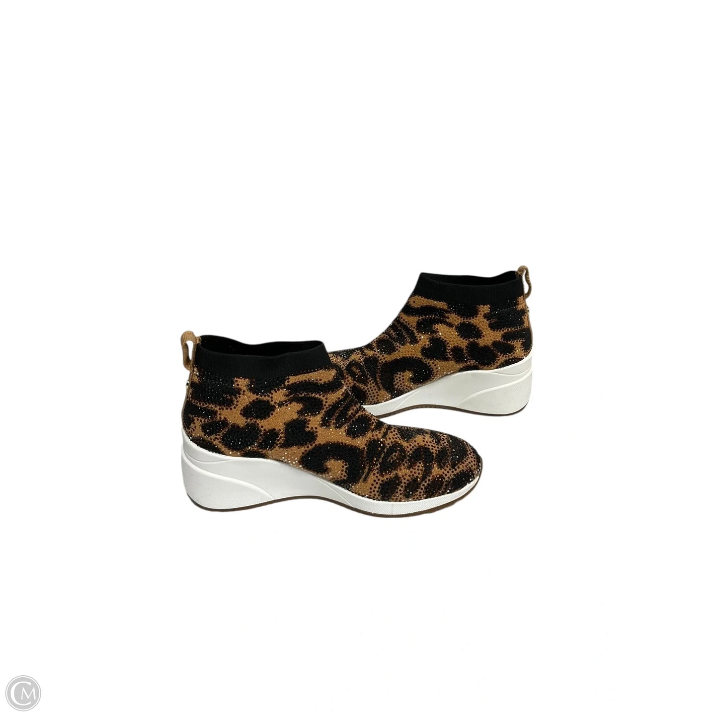 Shoes Heels Wedge By Alex Marie In Animal Print, Size: 8.5