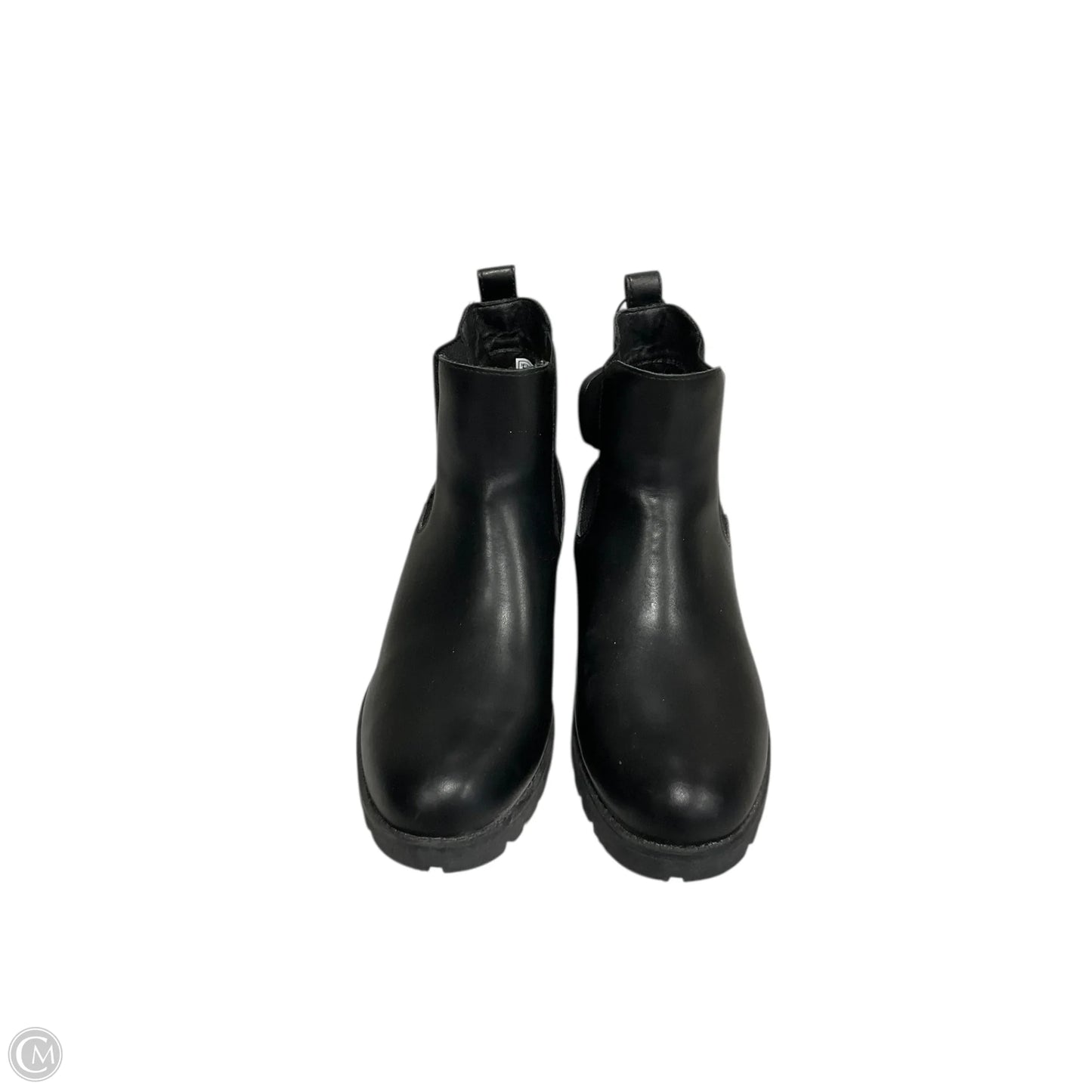 Boots Ankle Heels By Clothes Mentor In Black, Size: 9.5
