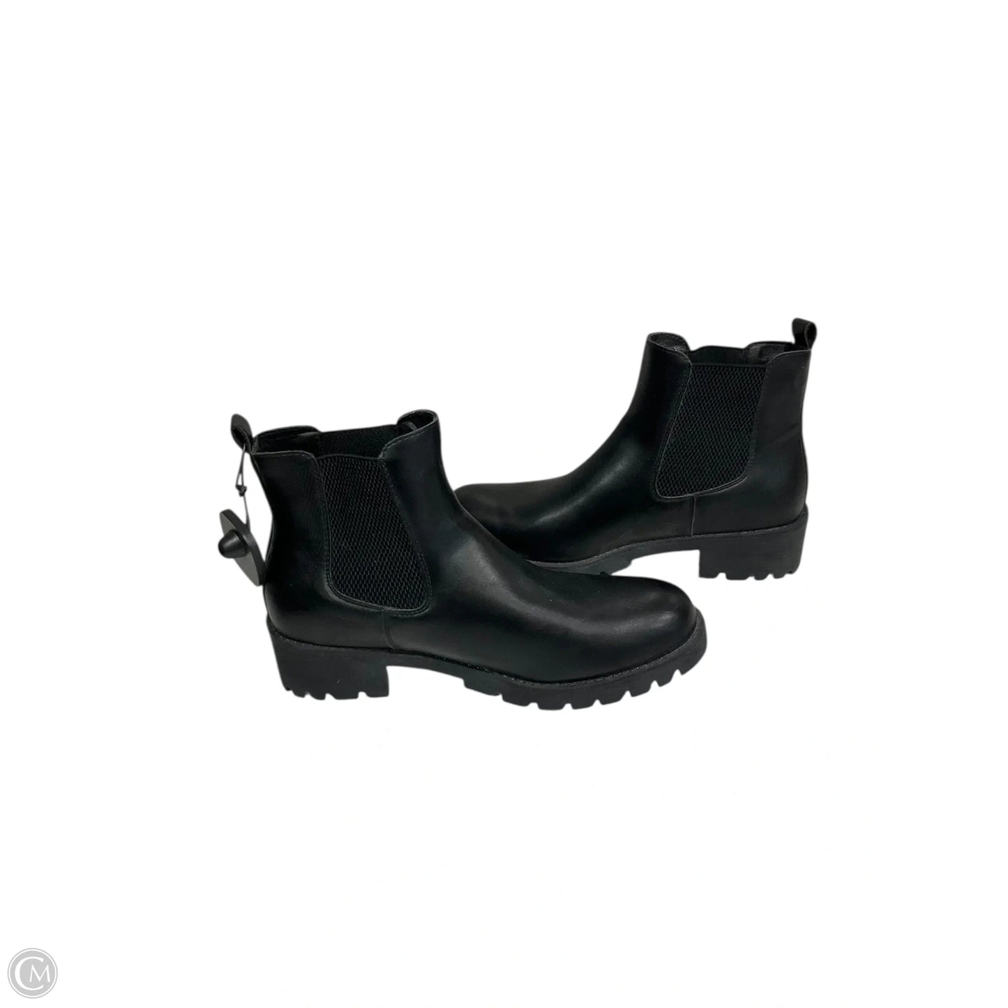 Boots Ankle Heels By Clothes Mentor In Black, Size: 9.5