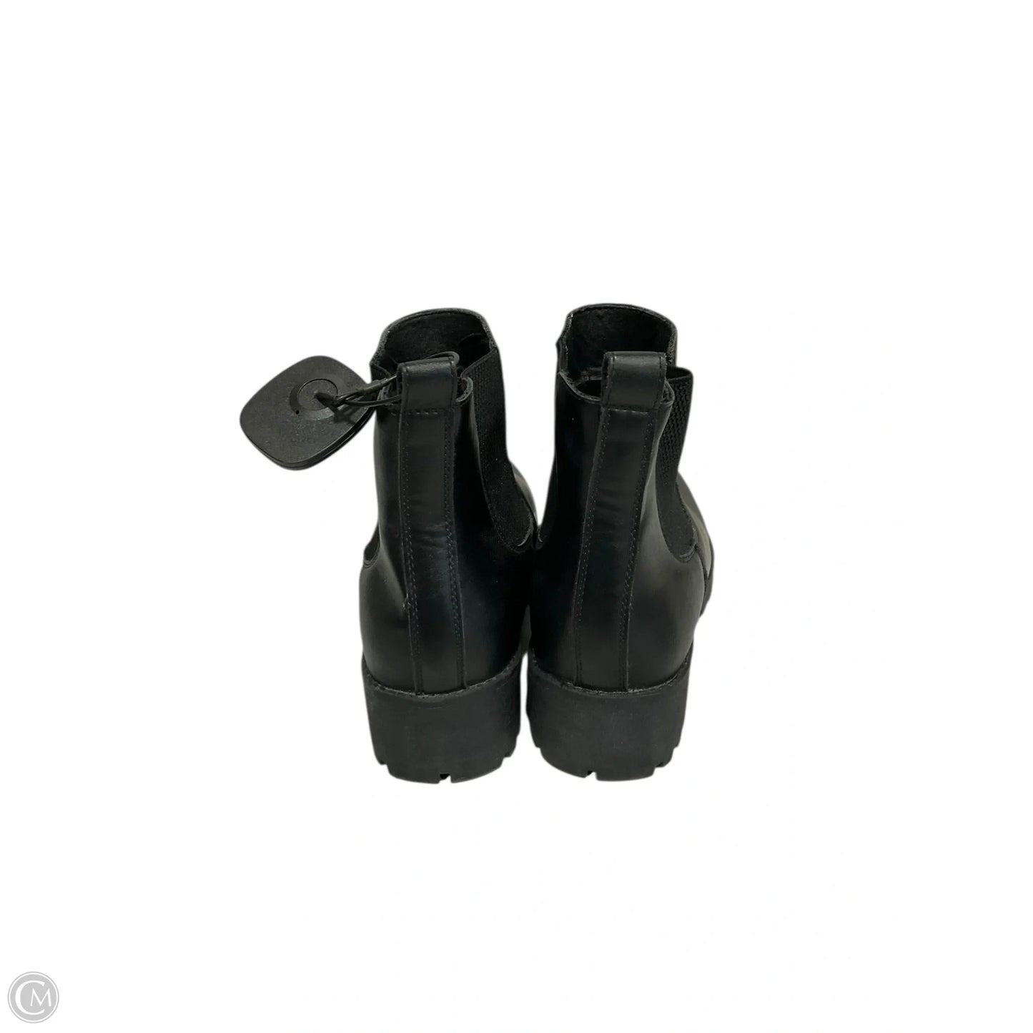 Boots Ankle Heels By Clothes Mentor In Black, Size: 9.5