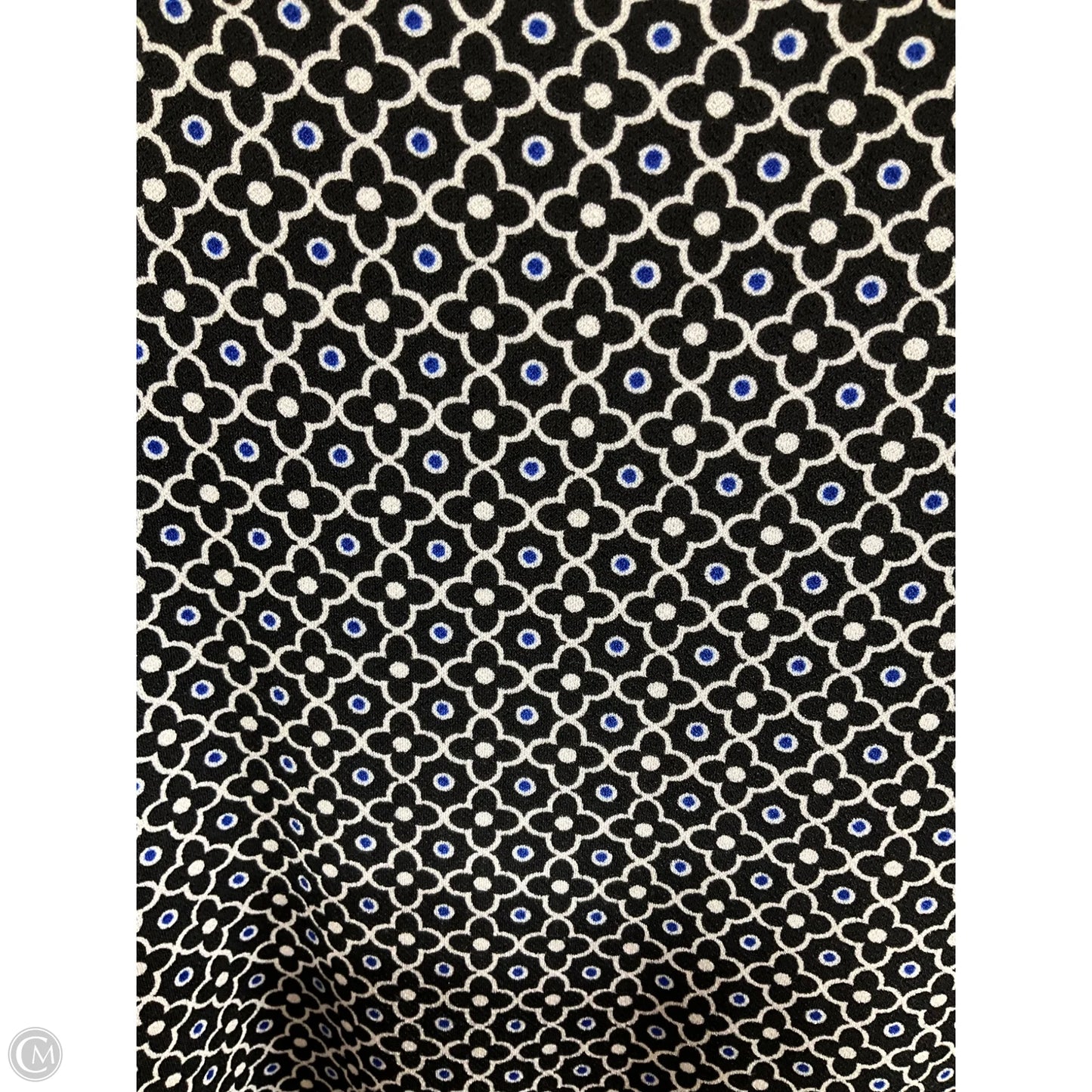 Top Long Sleeve Basic By Liz Claiborne In Black & White, Size: L