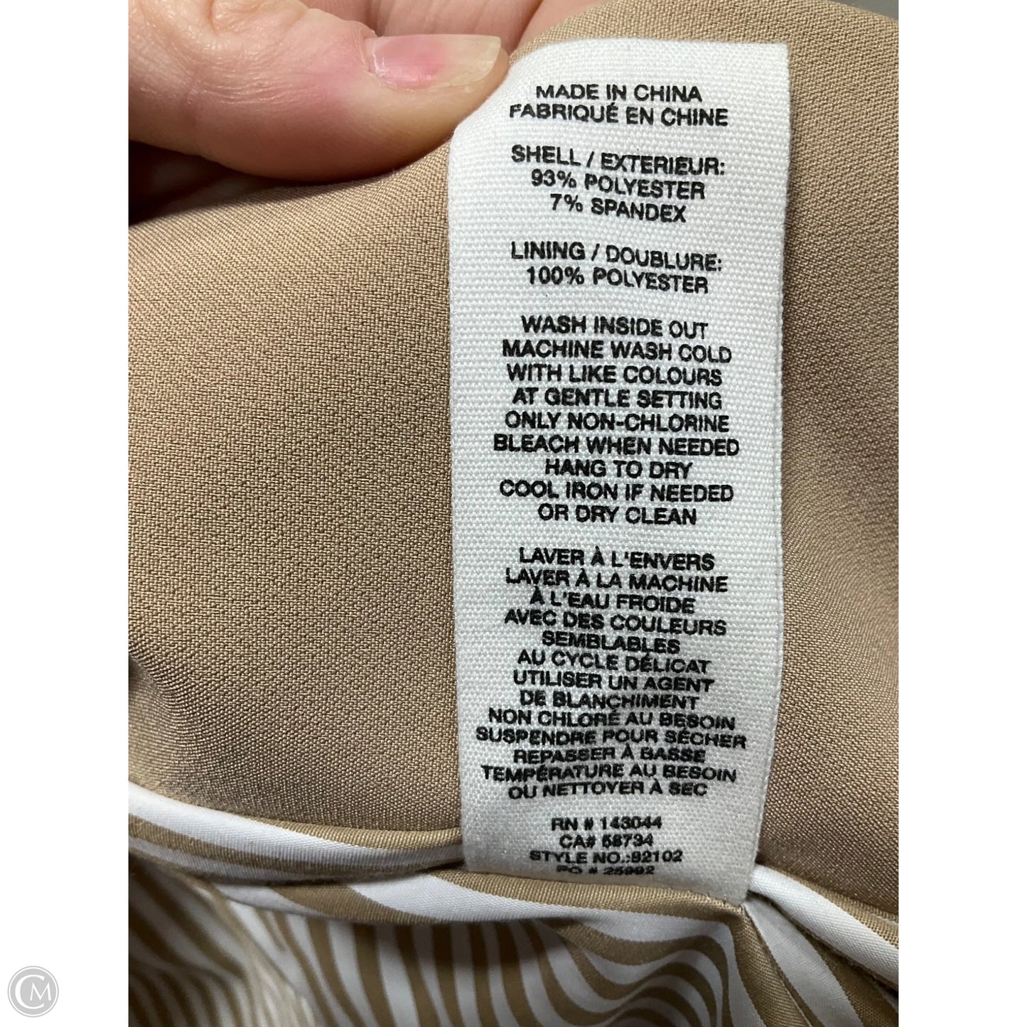 Blazer By Avec Les Filles In Tan, Size: L