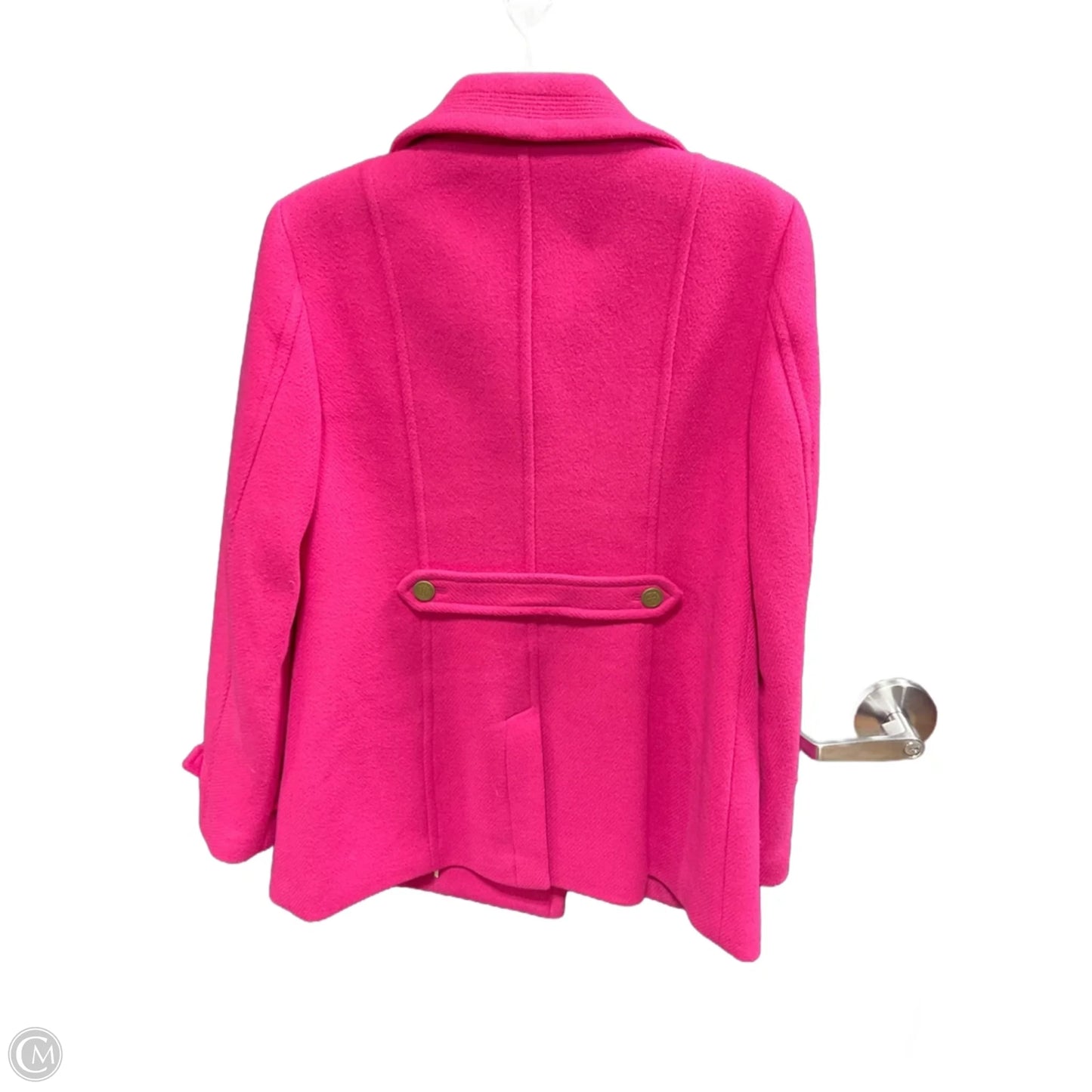 Coat Peacoat By Talbots In Pink, Size: 8