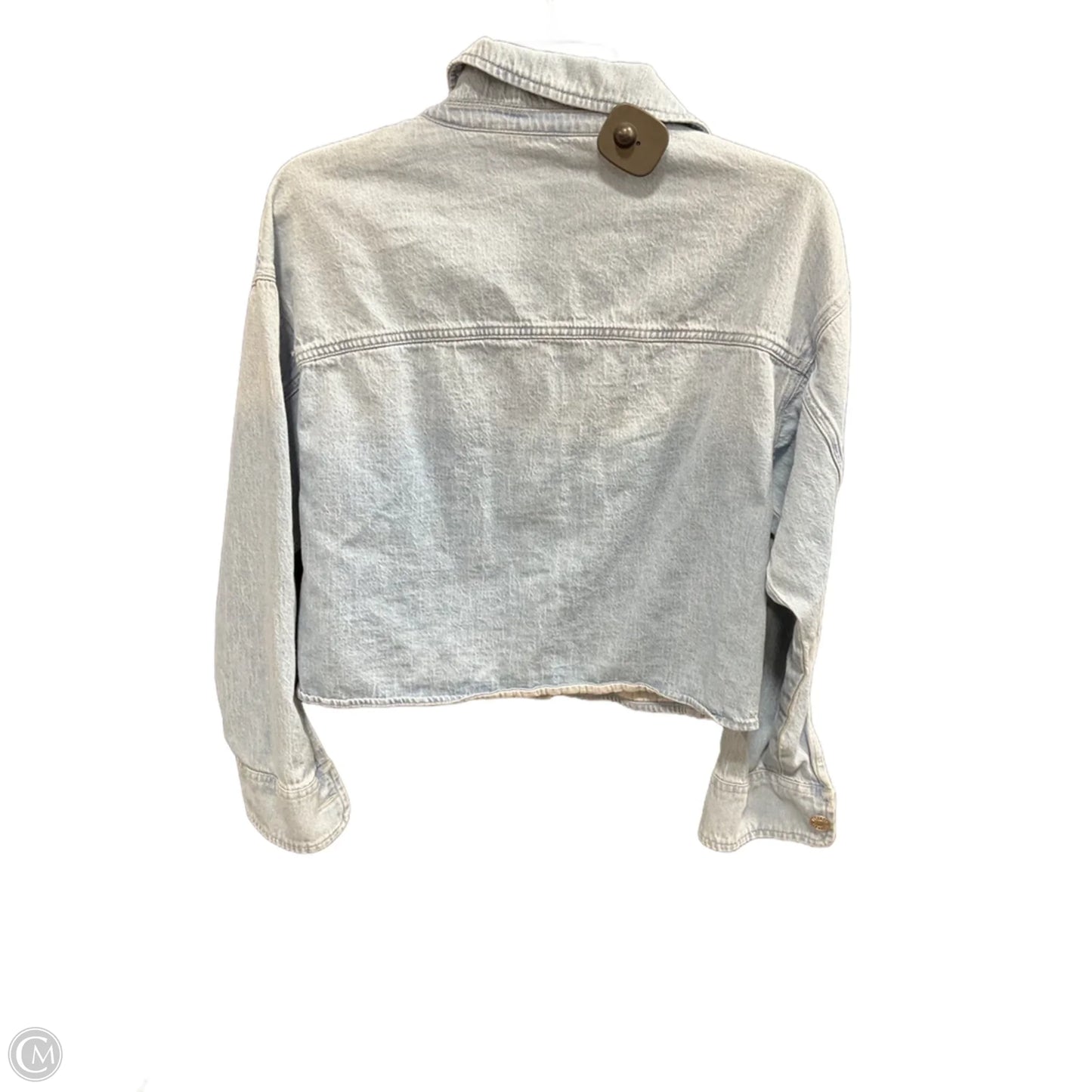 Jacket Denim By Express In Blue Denim, Size: Xs