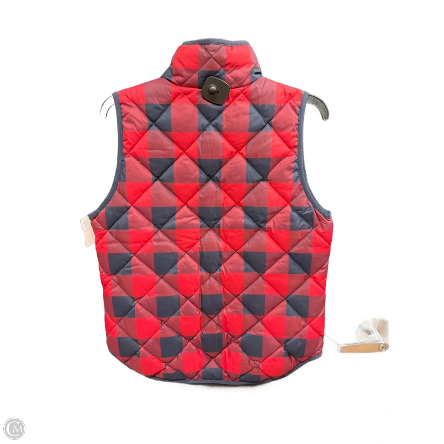 Vest Puffer & Quilted By J. Crew In Checkered Pattern, Size: S