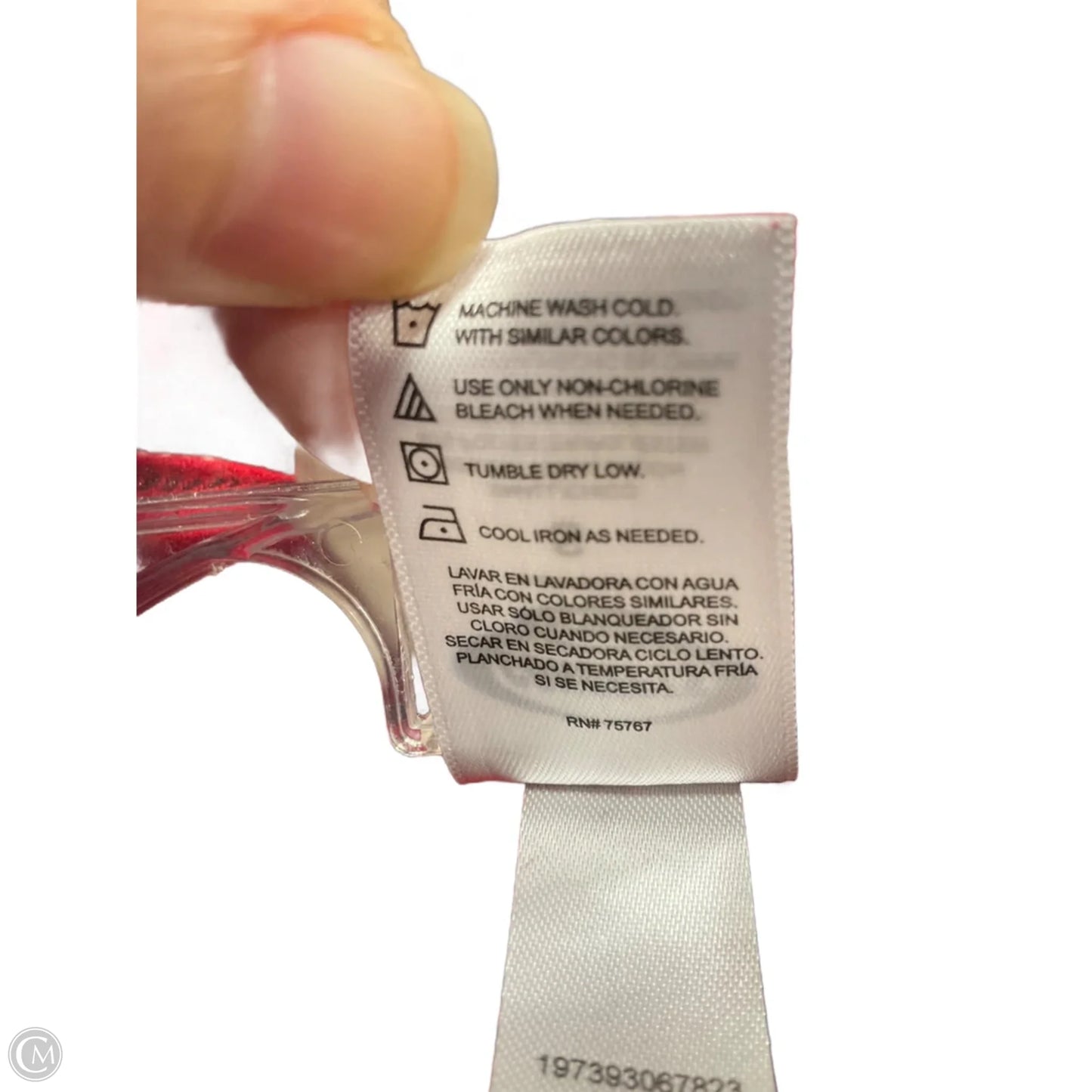 Athletic Top Long Sleeve Collar By Clothes Mentor In Red, Size: S