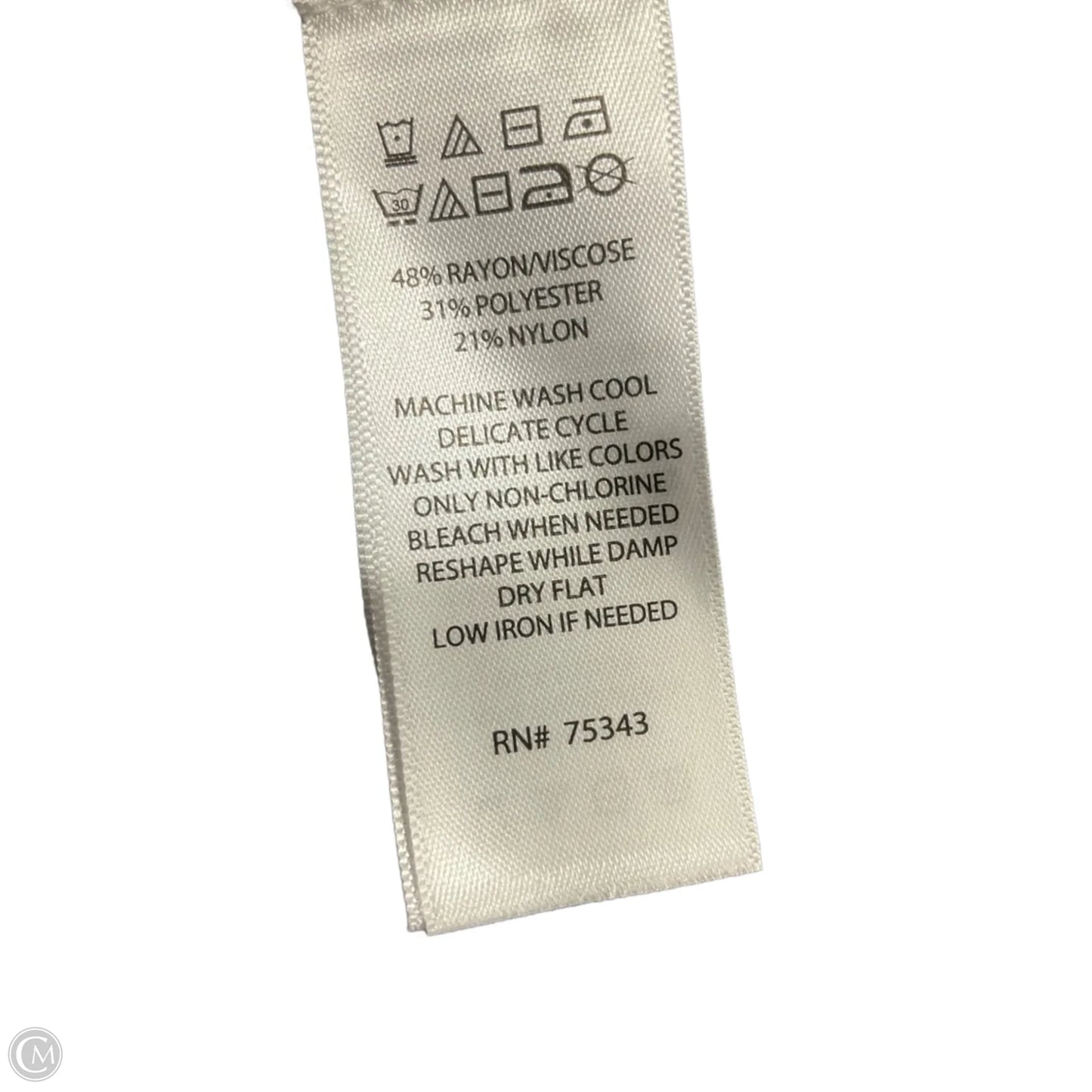 Top Long Sleeve Basic By Jones And Co In Black & Blue, Size: Xs