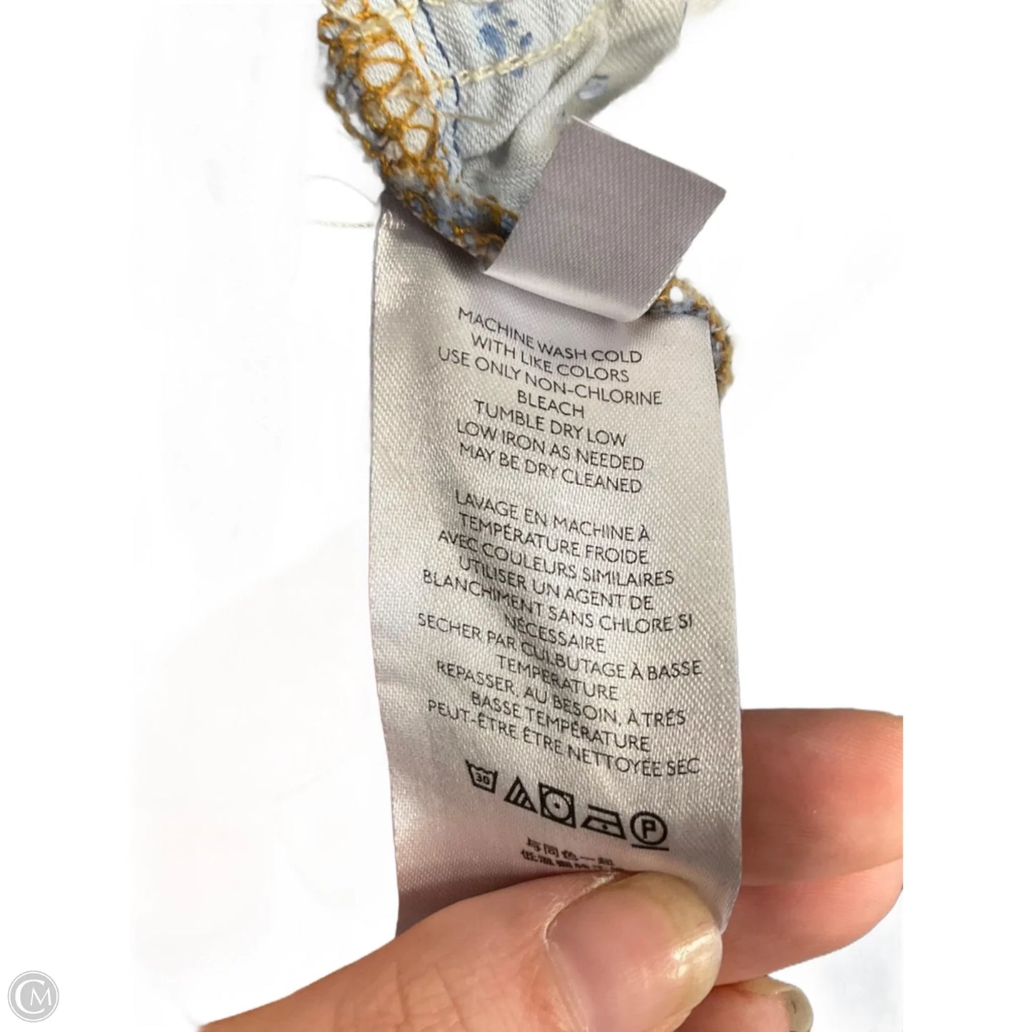 Jeans Flared By Pilcro In Blue Denim, Size: 6