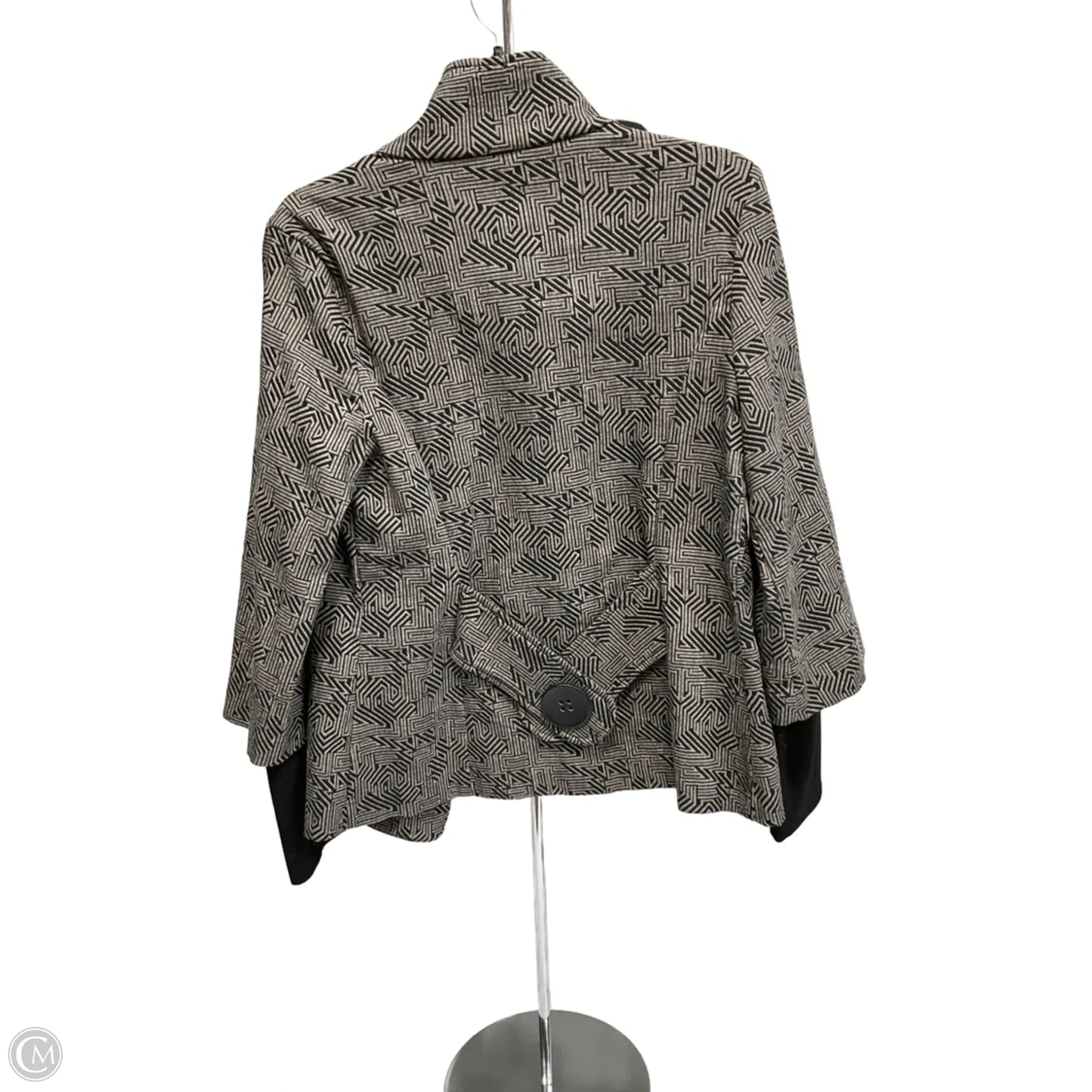 Blazer By Joseph Ribkoff In Black & Grey, Size: 10