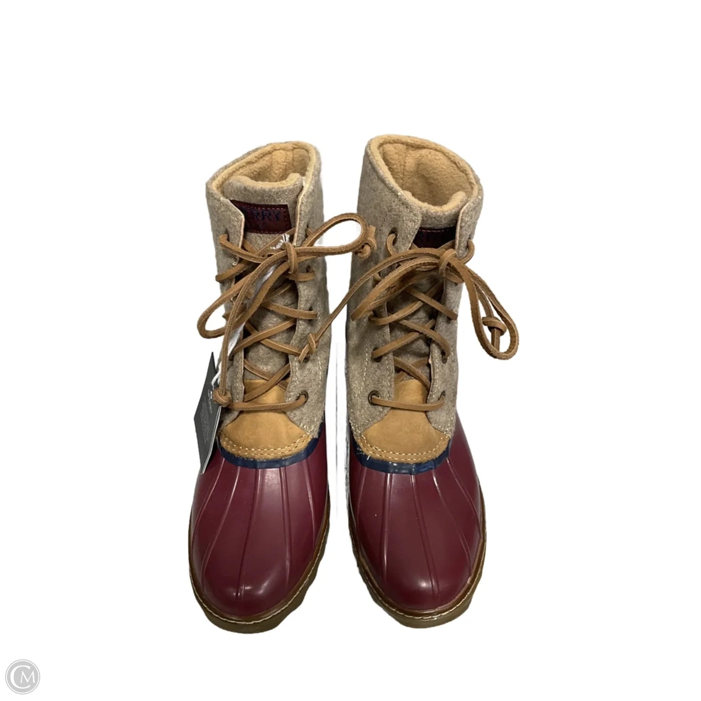 Boots Hiking By Sperry In Red & Tan, Size: 8.5