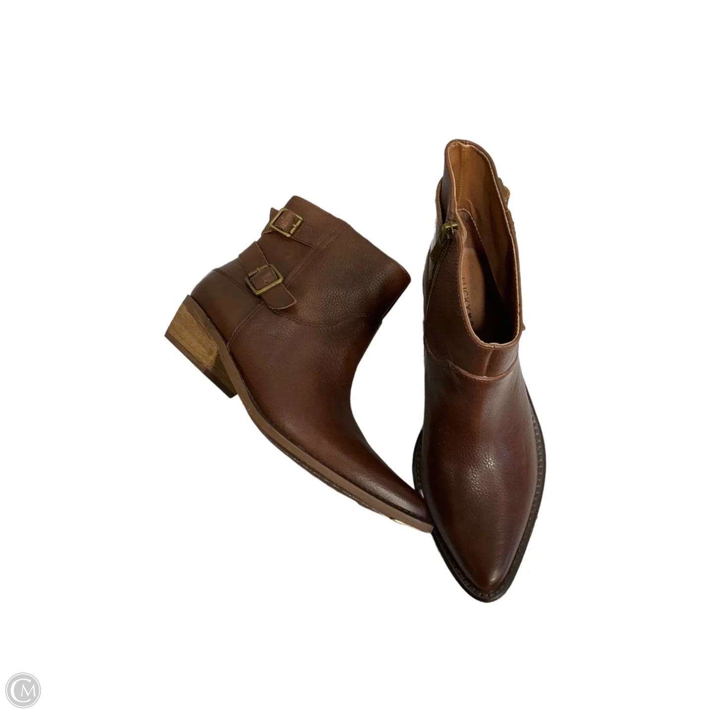 Boots Ankle Heels By Lucky Brand In Tan, Size: 8.5