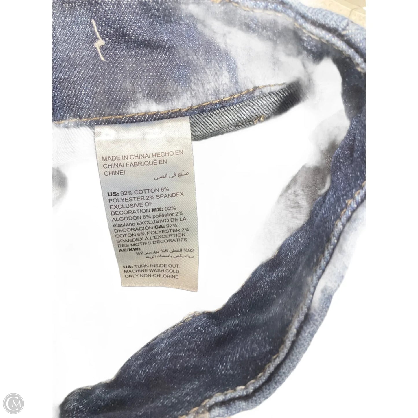 Jeans Straight By Chicos In Blue Denim, Size: 2