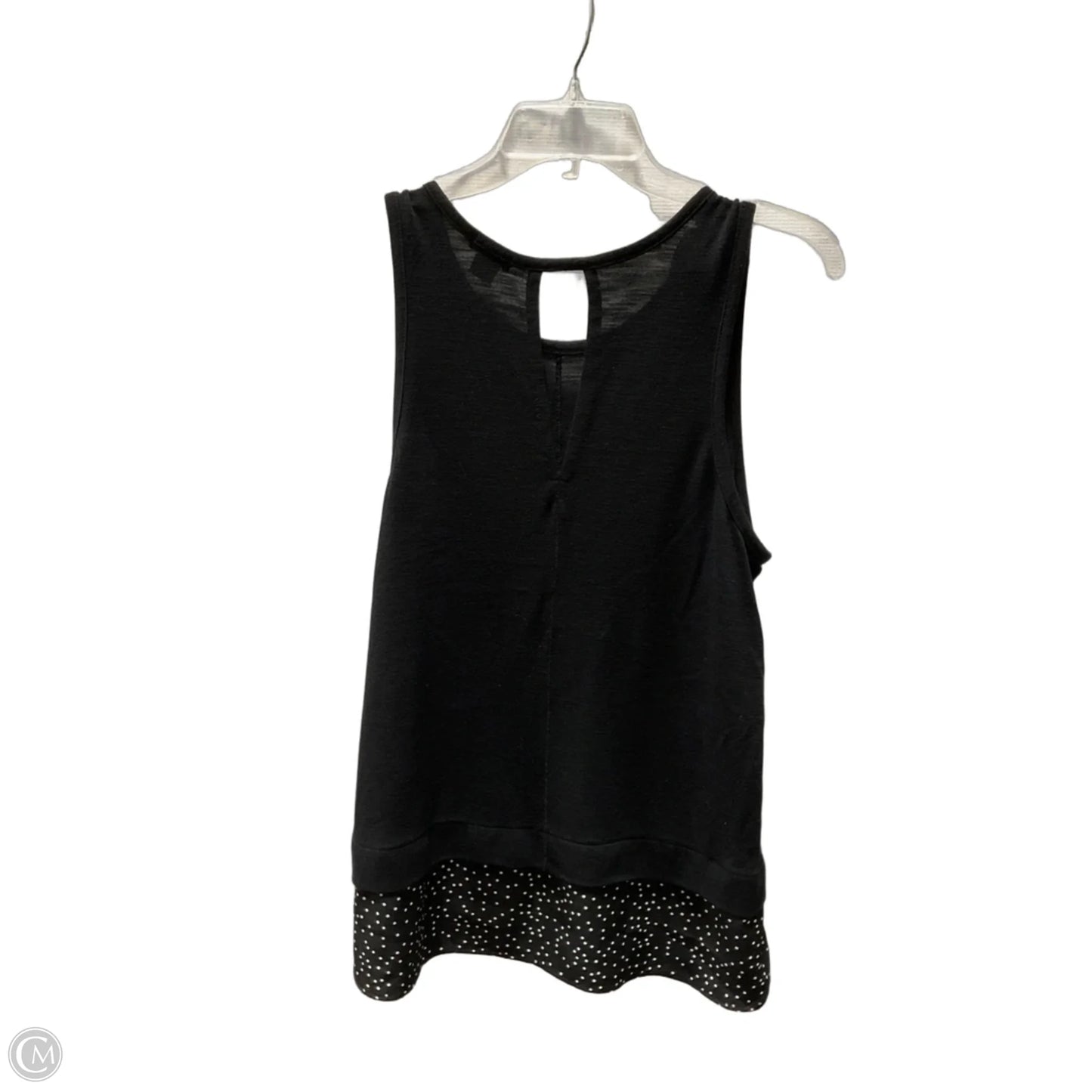 Top Sleeveless Basic By J. Crew In Black & White, Size: M