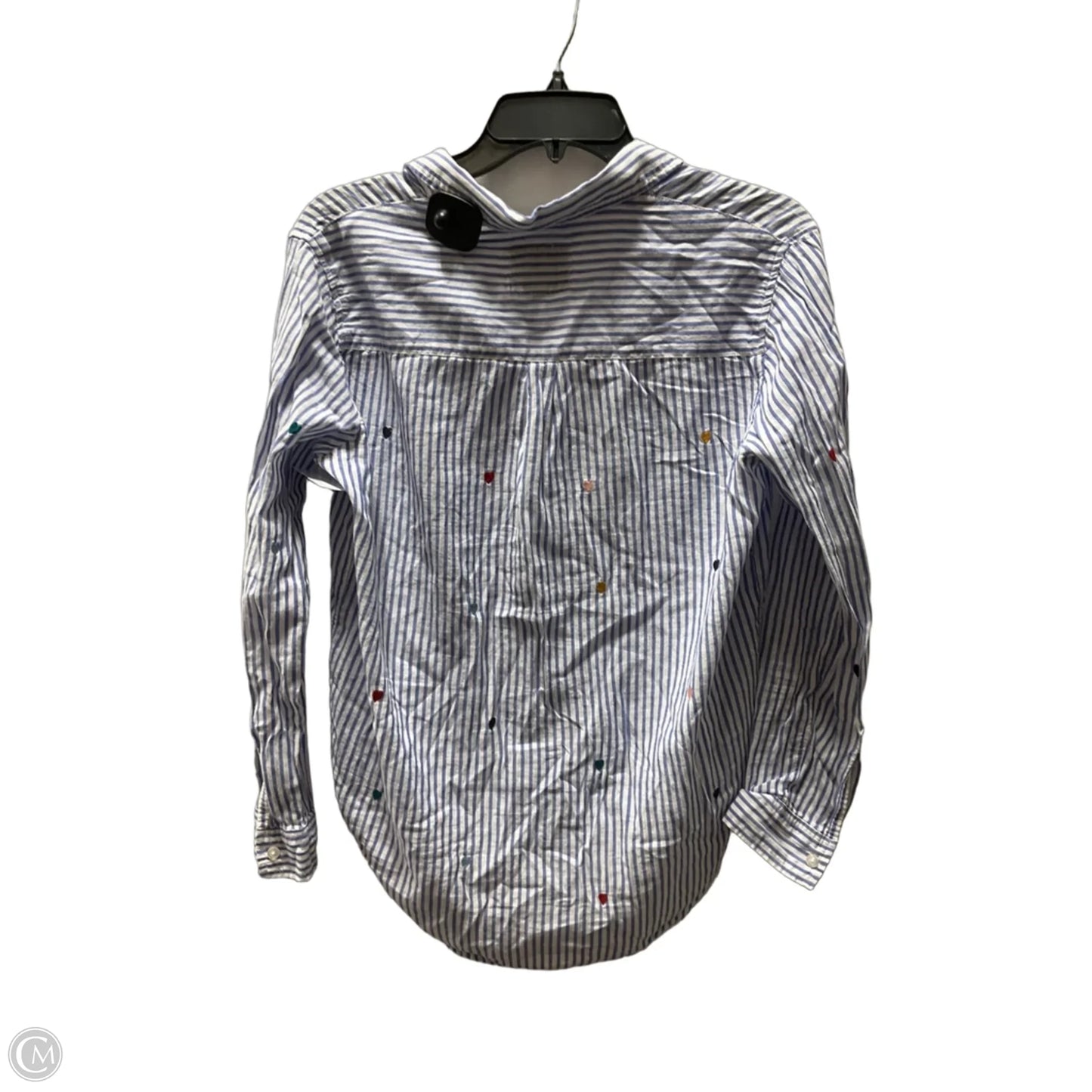 Blouse Long Sleeve By Rails In Striped Pattern, Size: S
