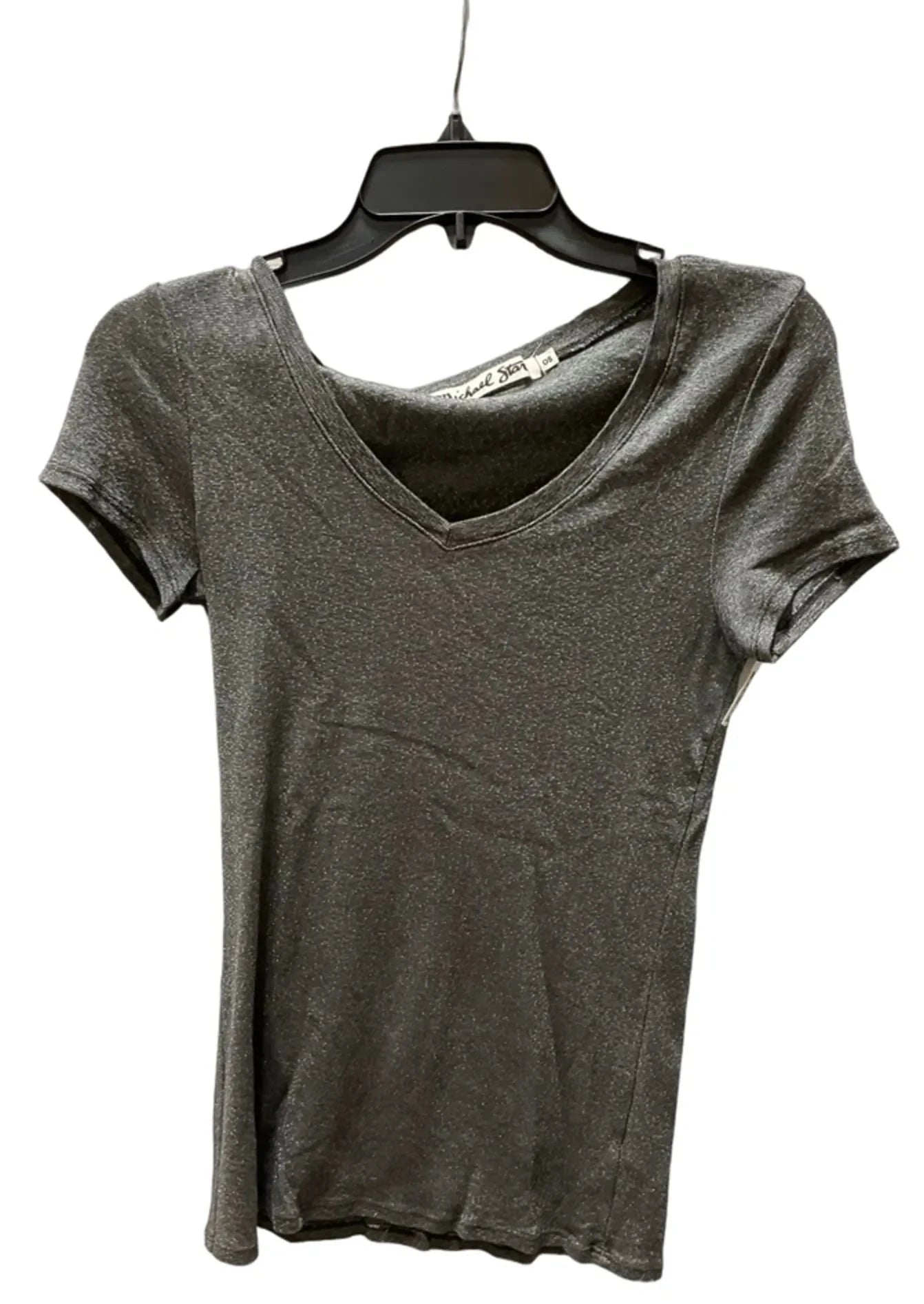 Top Short Sleeve Basic By Michael Stars In Grey