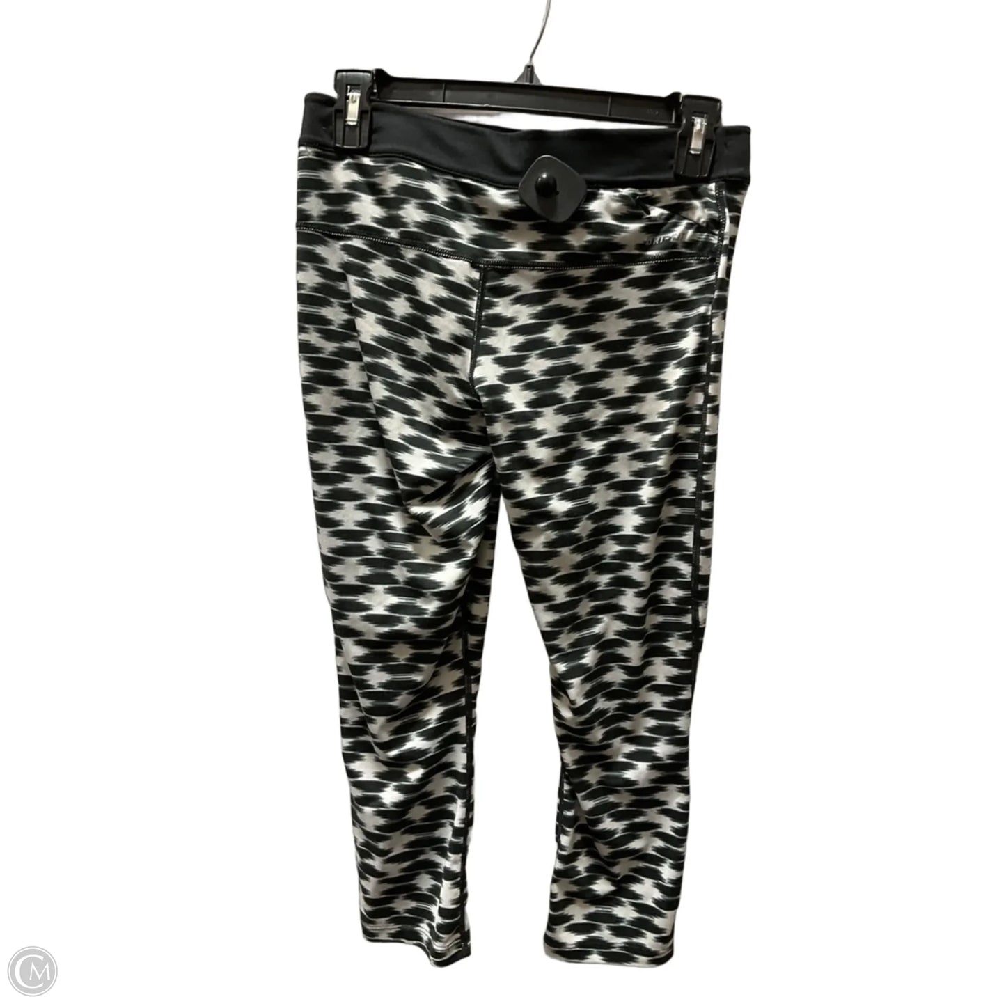 Athletic Capris By Nike Apparel In Black & White, Size: S