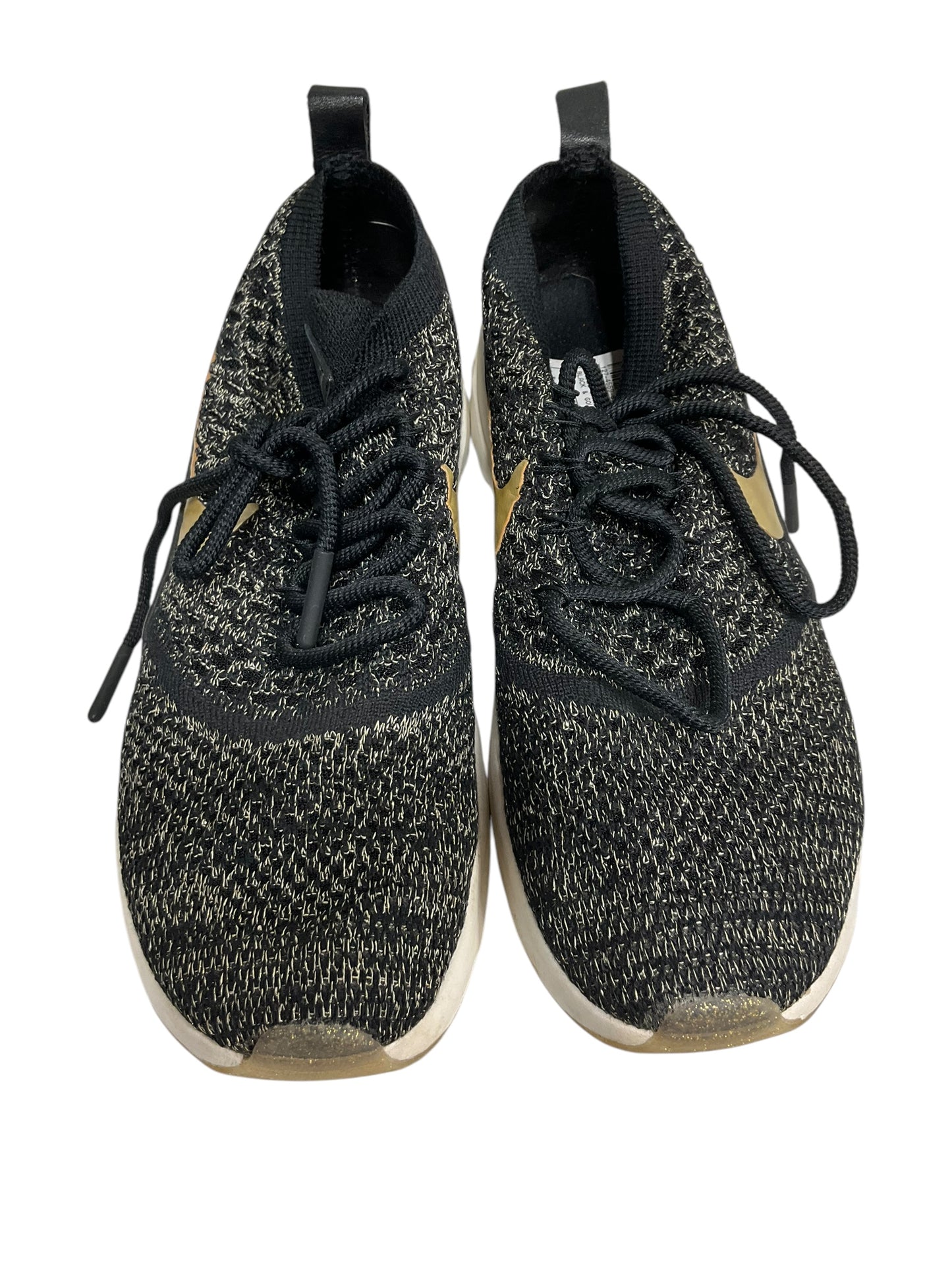 Shoes Athletic By Nike In Black & Gold, Size: 8