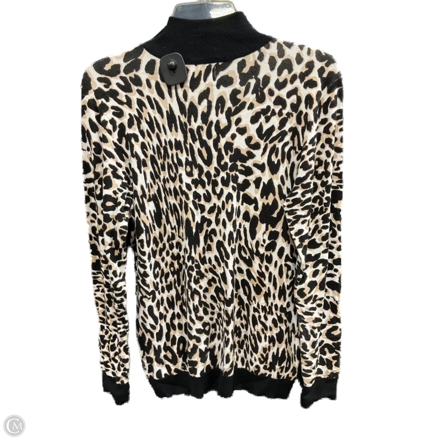 Sweater By Calvin Klein In Animal Print, Size: S
